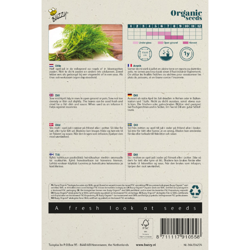 Buzzy® Organic Dille  (BIO)