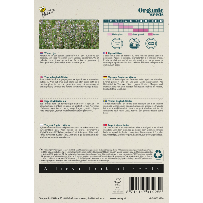 Buzzy® Organic Thym d'Hiver(BIO)
