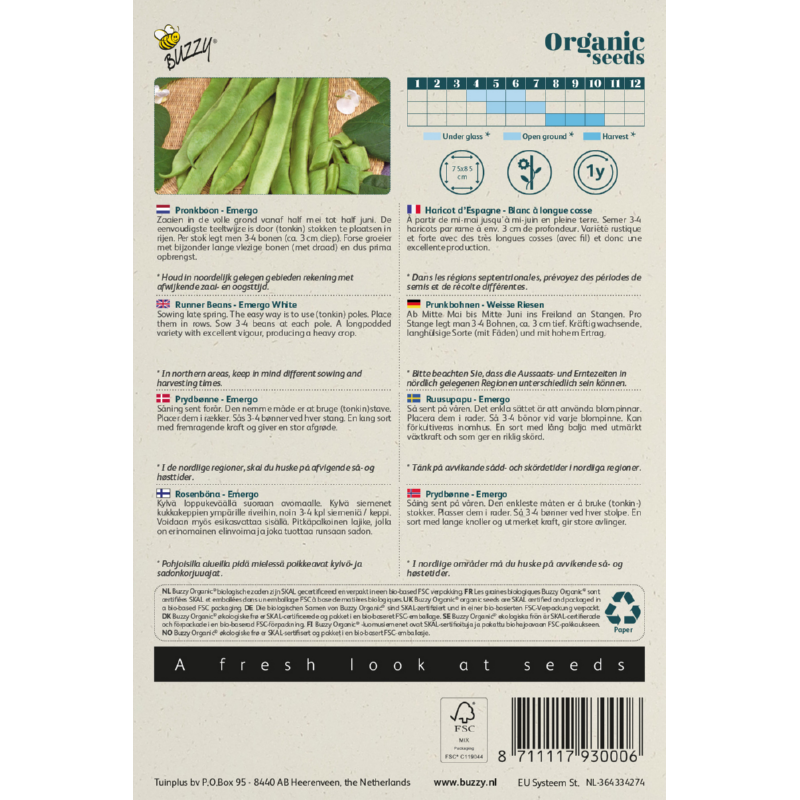 Buzzy® Organic Pronkboon Emergo (BIO)