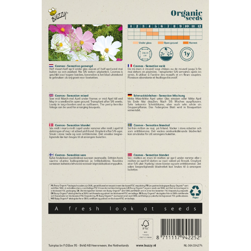 Buzzy® Organic Cosmos Sensation (BIO)