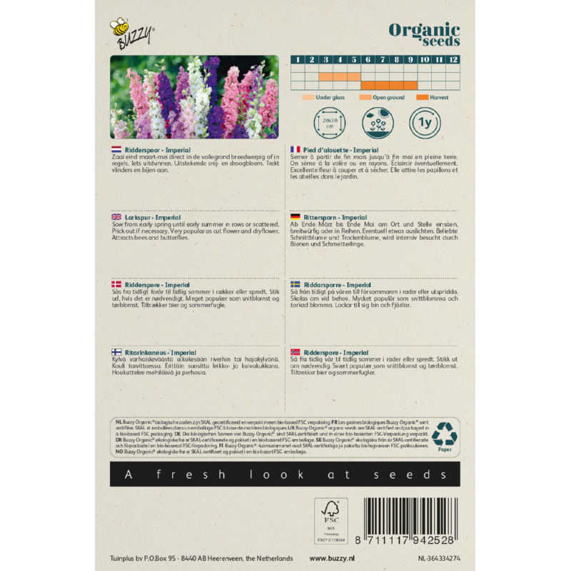 Buzzy® Organic Larkspur Imperial(BIO)
