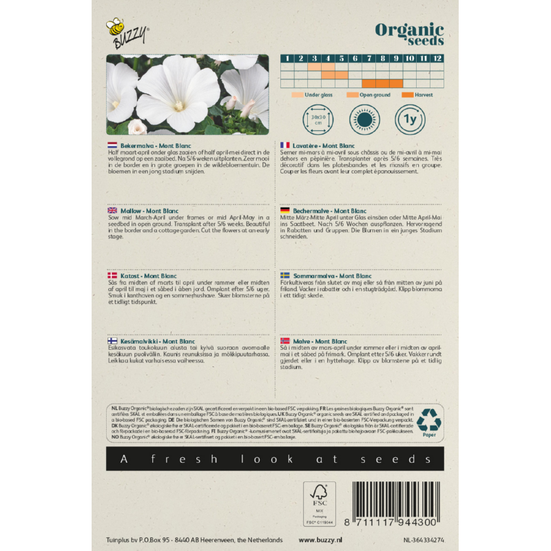 Buzzy® Organic Mallow Mont Blanc (BIO)