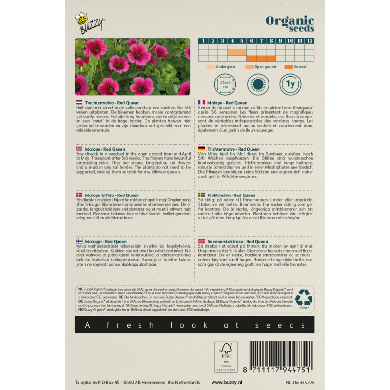 Buzzy® Organic Malope Red Queen (BIO)