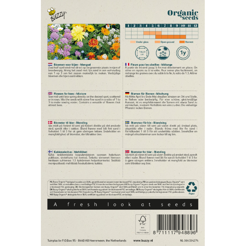 Buzzy® Organic Flowermix Bees(BIO)