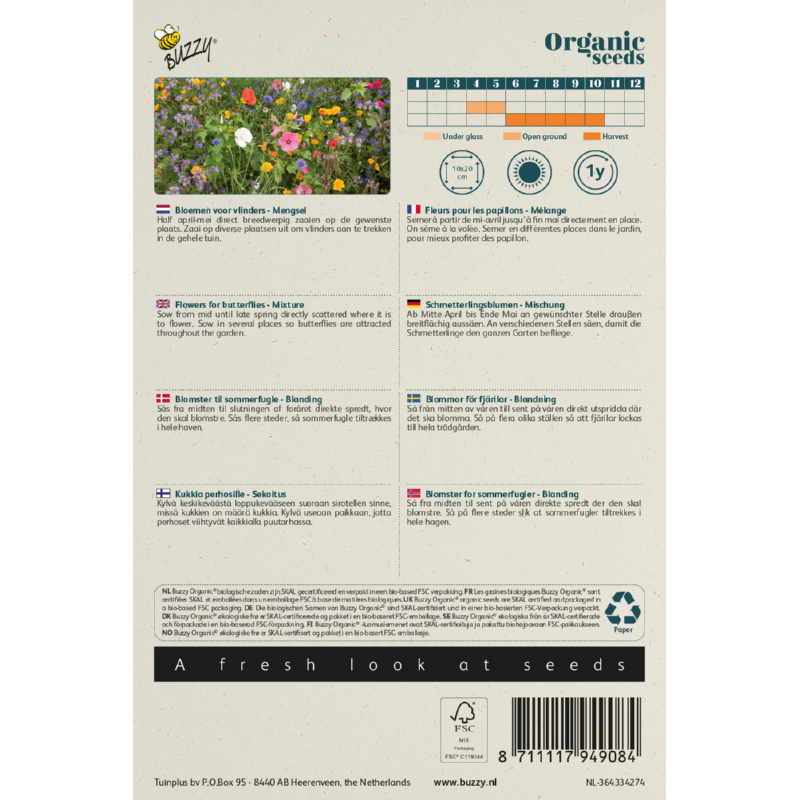 Buzzy® Organic Vlindermengsel (BIO)