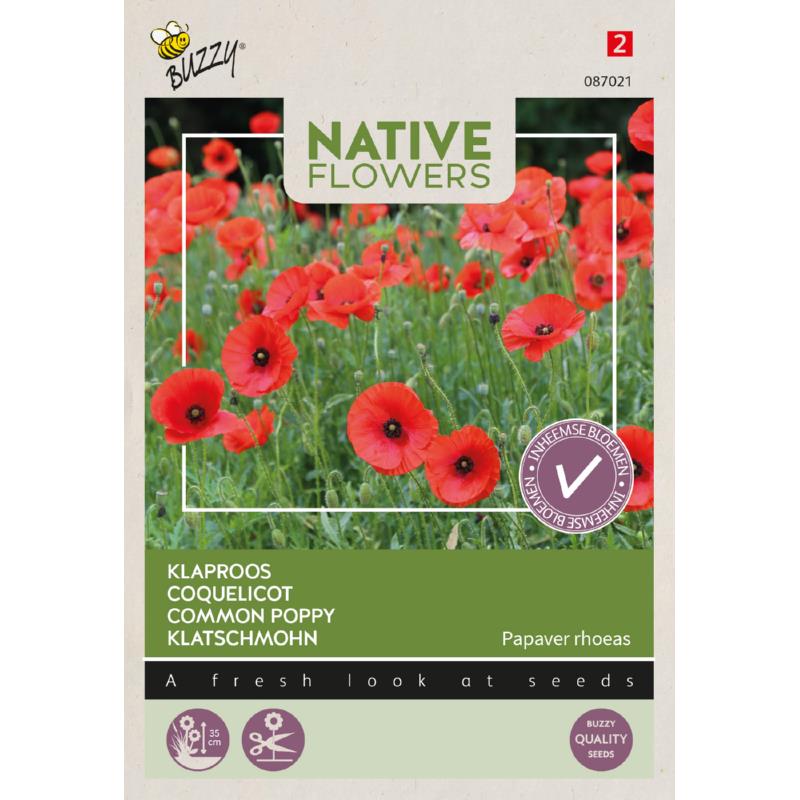 Buzzy® Native Flowers, Poppy
