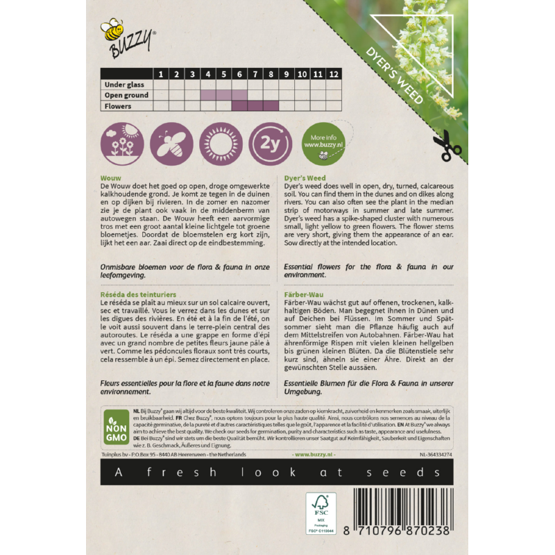 Buzzy® Native Flowers, Wouw