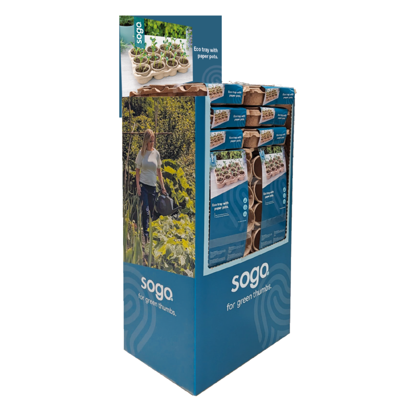 SOGO Eco kweektray incl. 12 paperpots 9cm