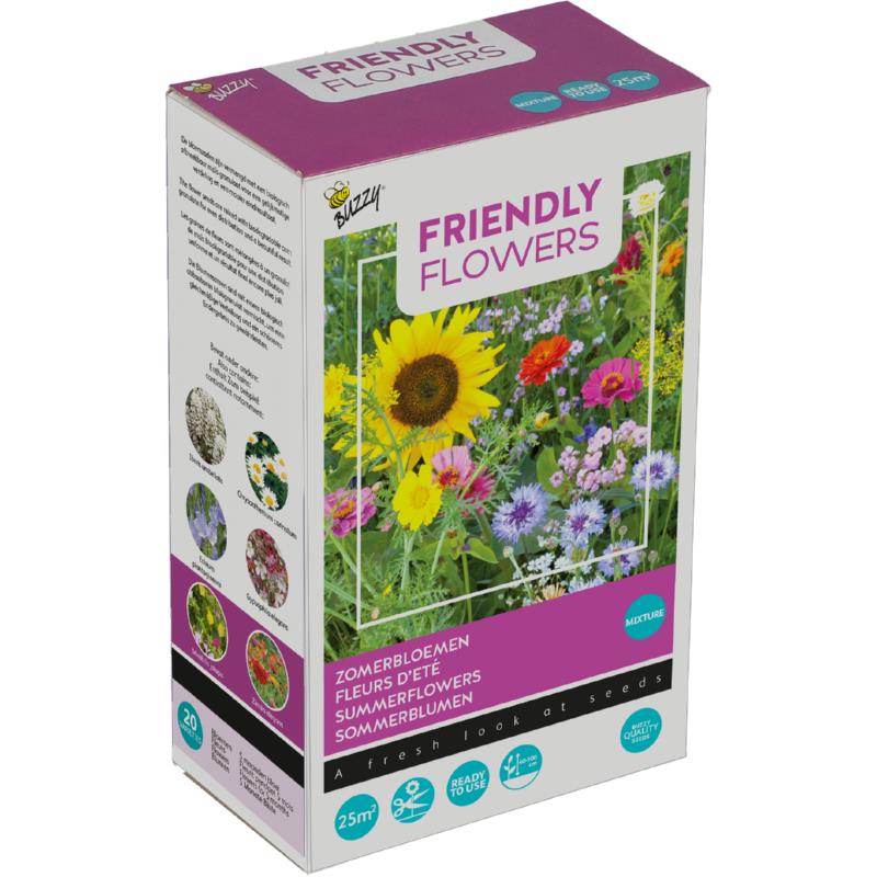 Buzzy®Friendly Flowers Ready to use Flower Meadow 25m²