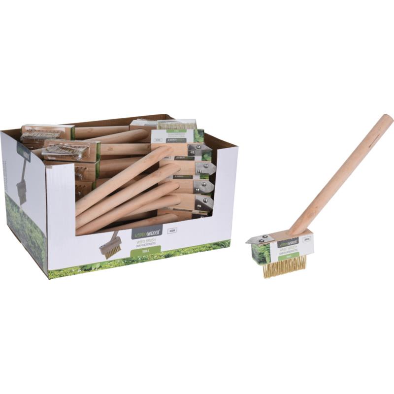 Pro Graden Weed brush with wooden pole