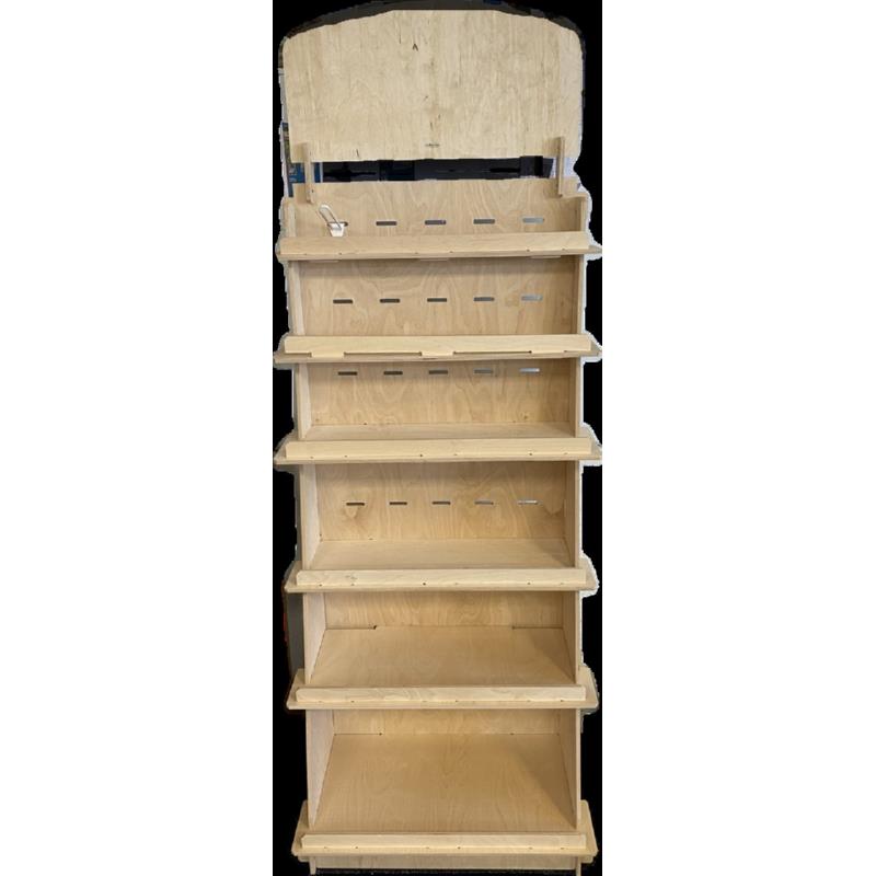 Display Berken Hout inclusief planken