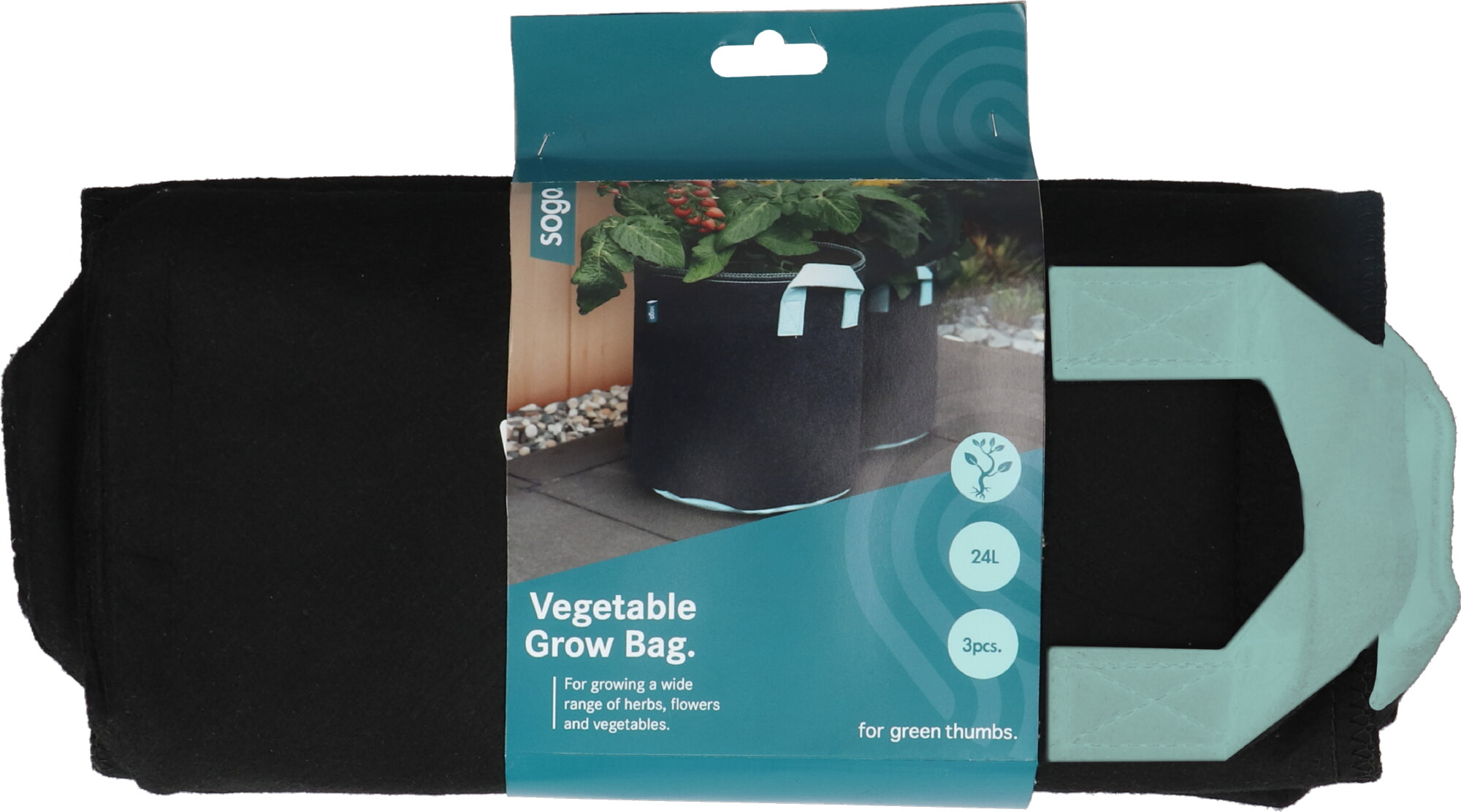 SOGO Plantzakken voor groente 24ltr Set 3st