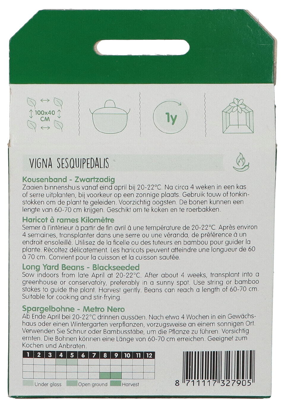 Long Yard Beans Black seeded