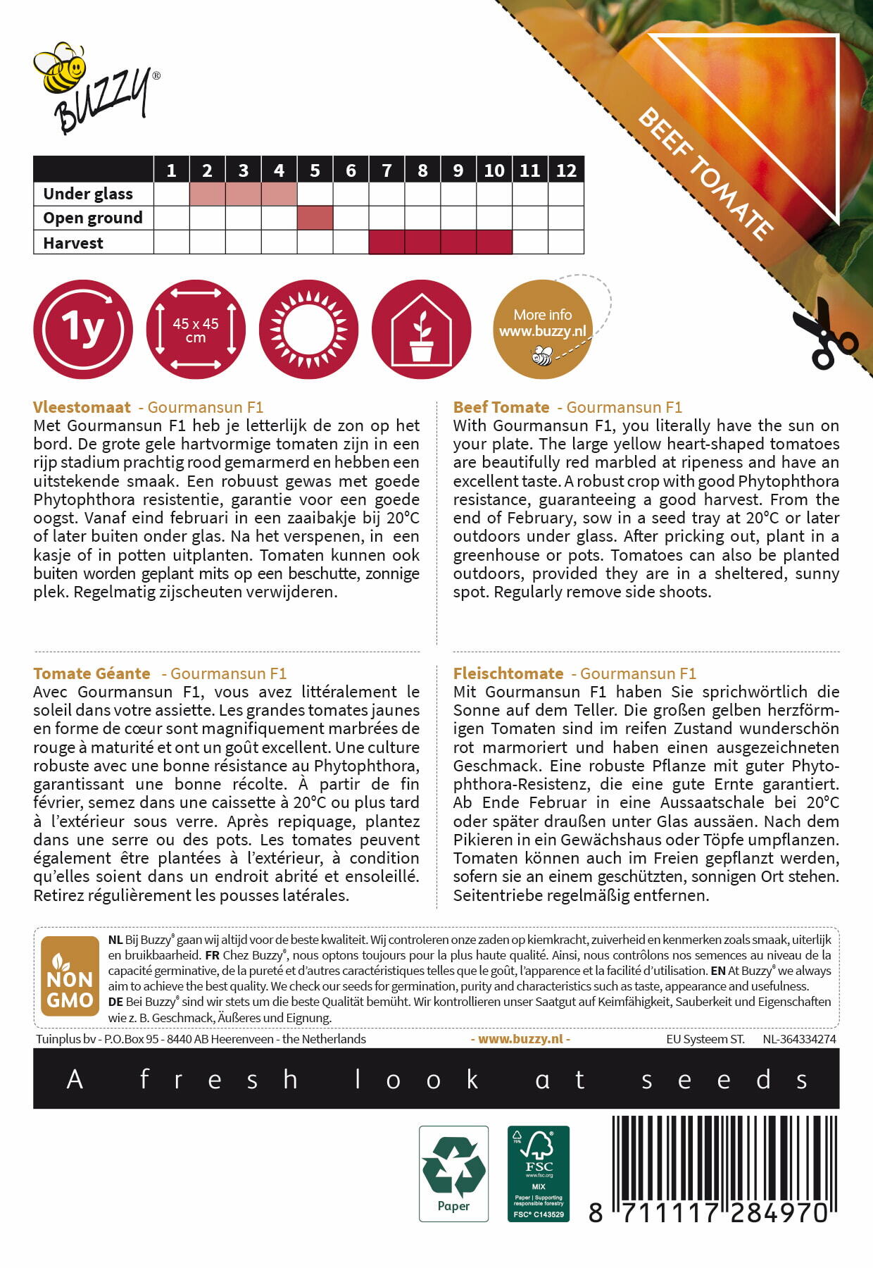 Buzzy® Pomodori Gourmansun F1