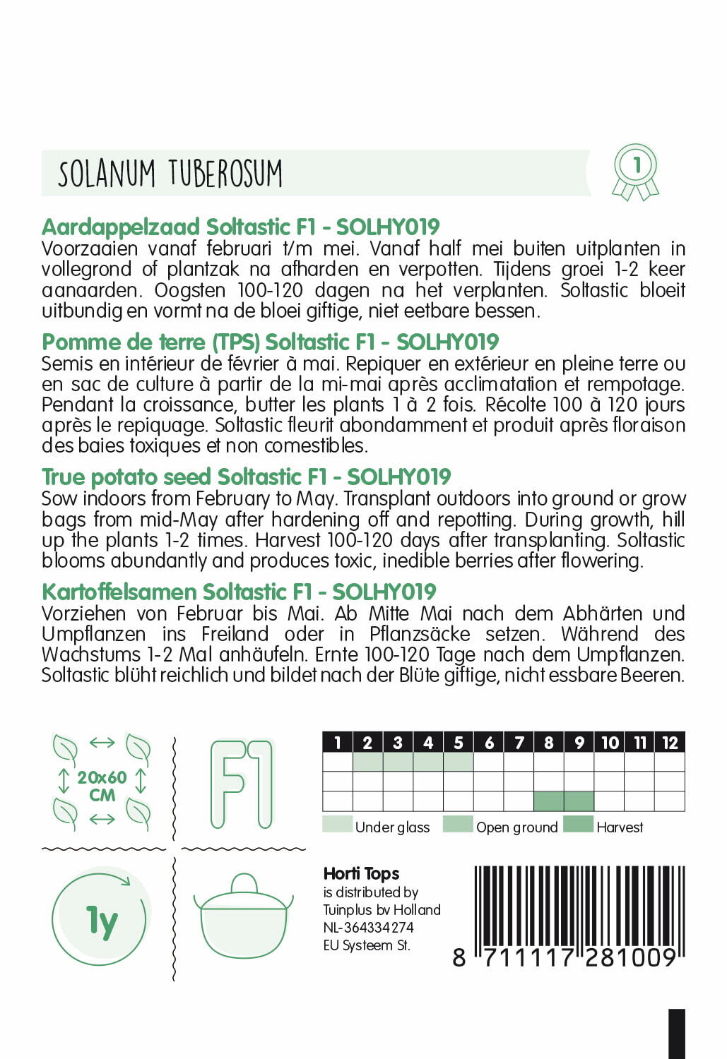 HT Aardappel uit zaad - SOLHY019