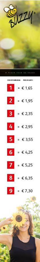 Magneetposter Verticaal prijscodering Buzzy België