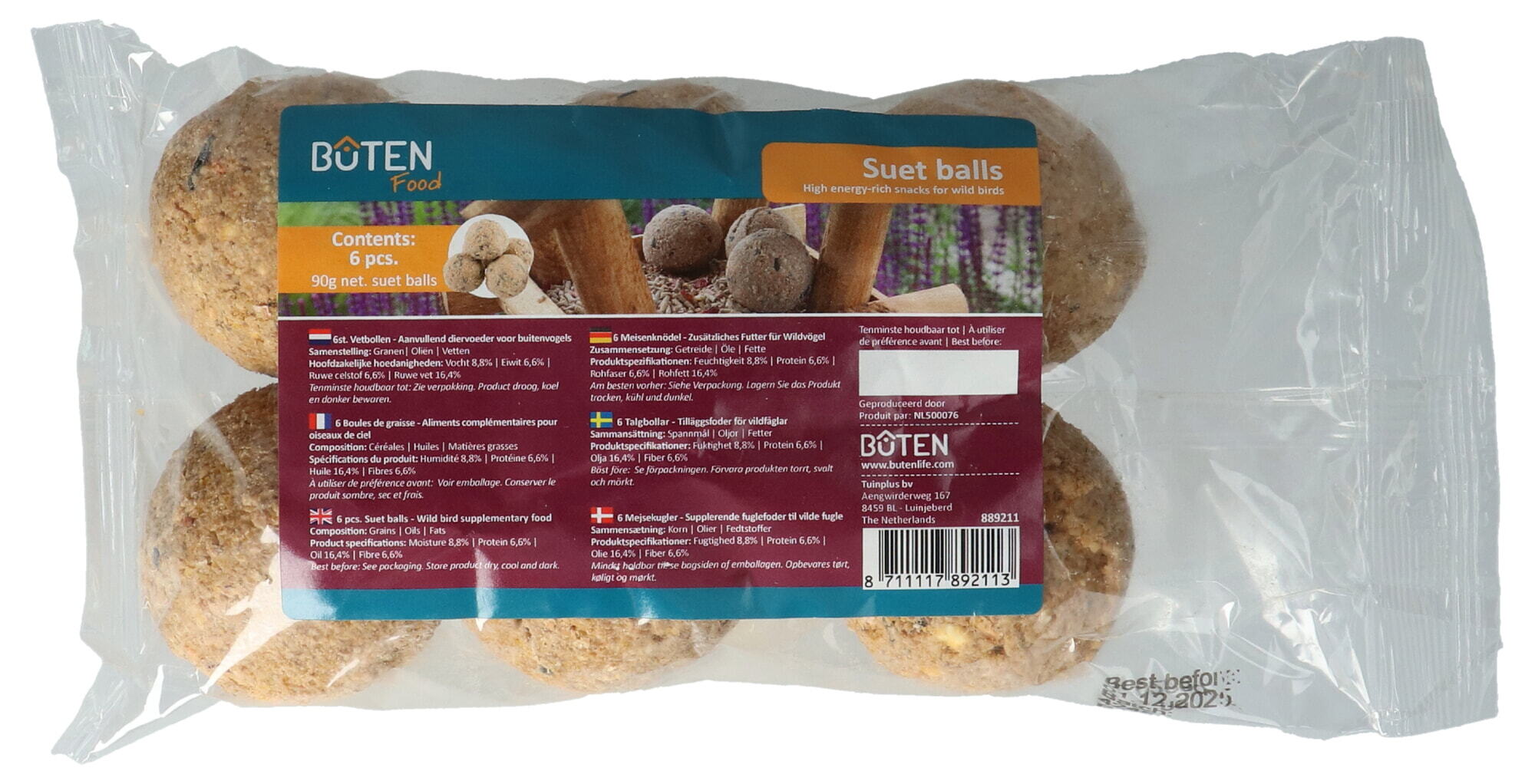 Bûten Food Meisenknödel in Folie 6x90g