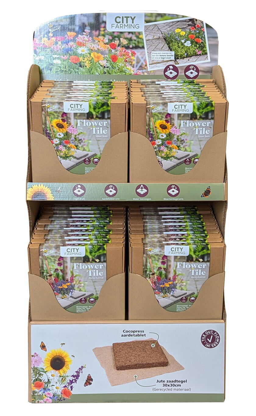 Display Buzzy® Flowertile 40st