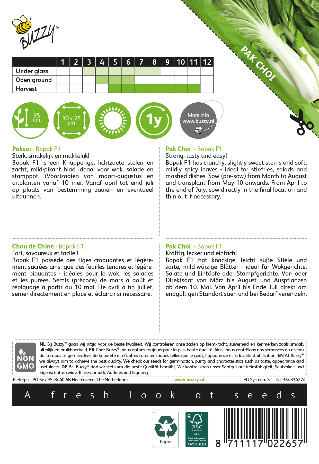 Buzzy® Pak Choi Bopak F1