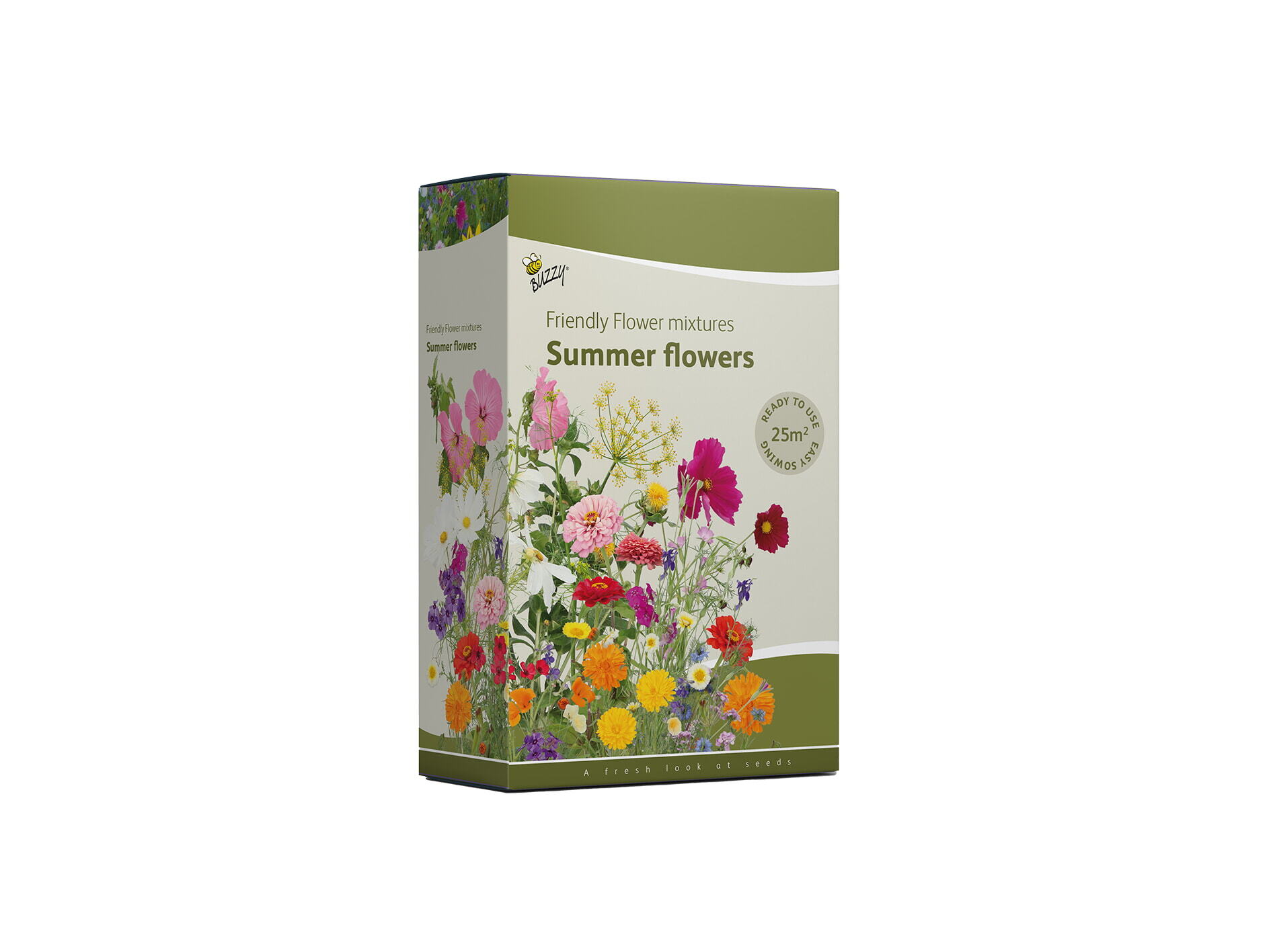 Buzzy® Strooidoosje Friendly Flowers Zomerbloemen 25m²