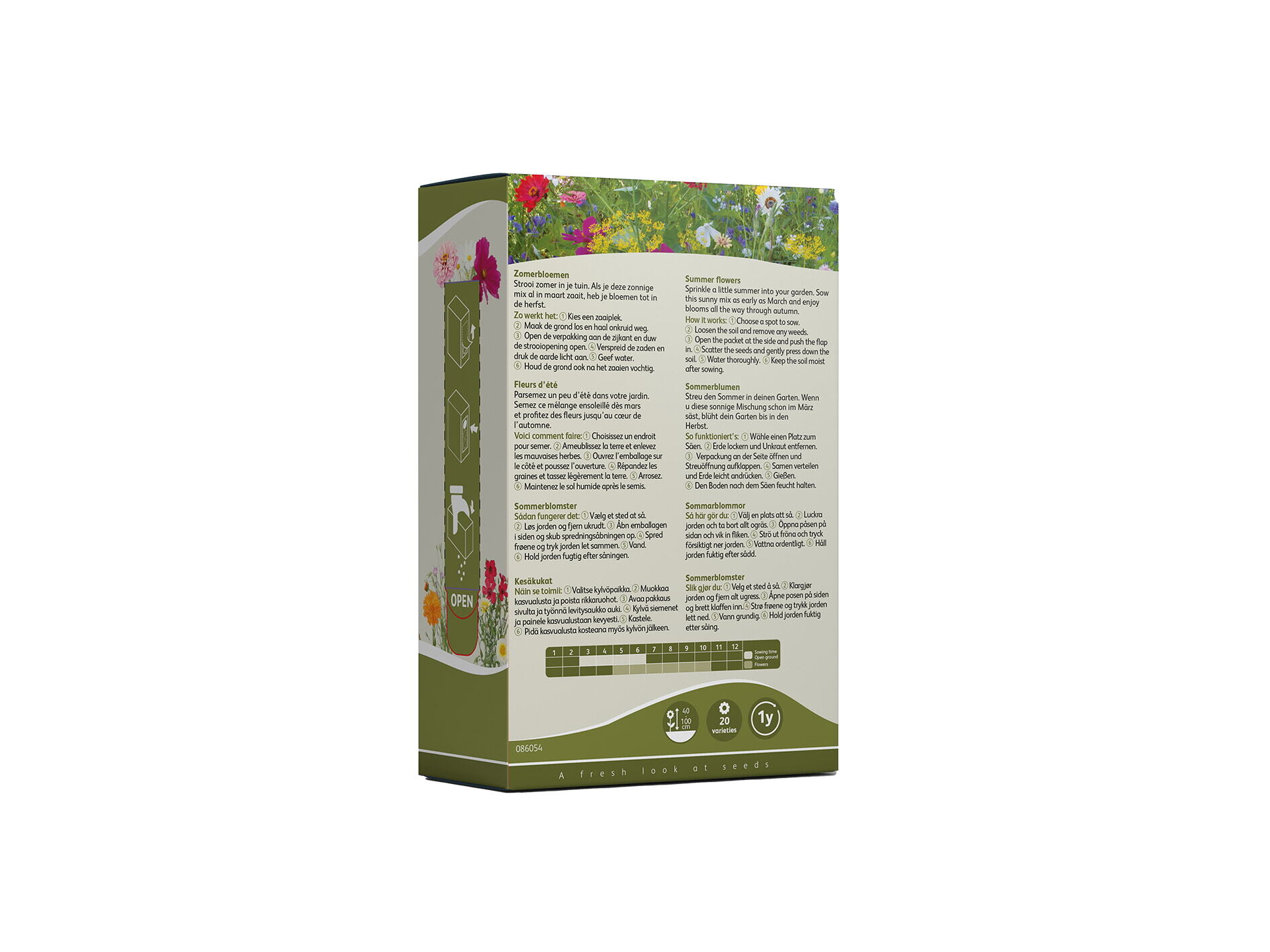 Buzzy® Strooidoosje Friendly Flowers Zomerbloemen 25m²