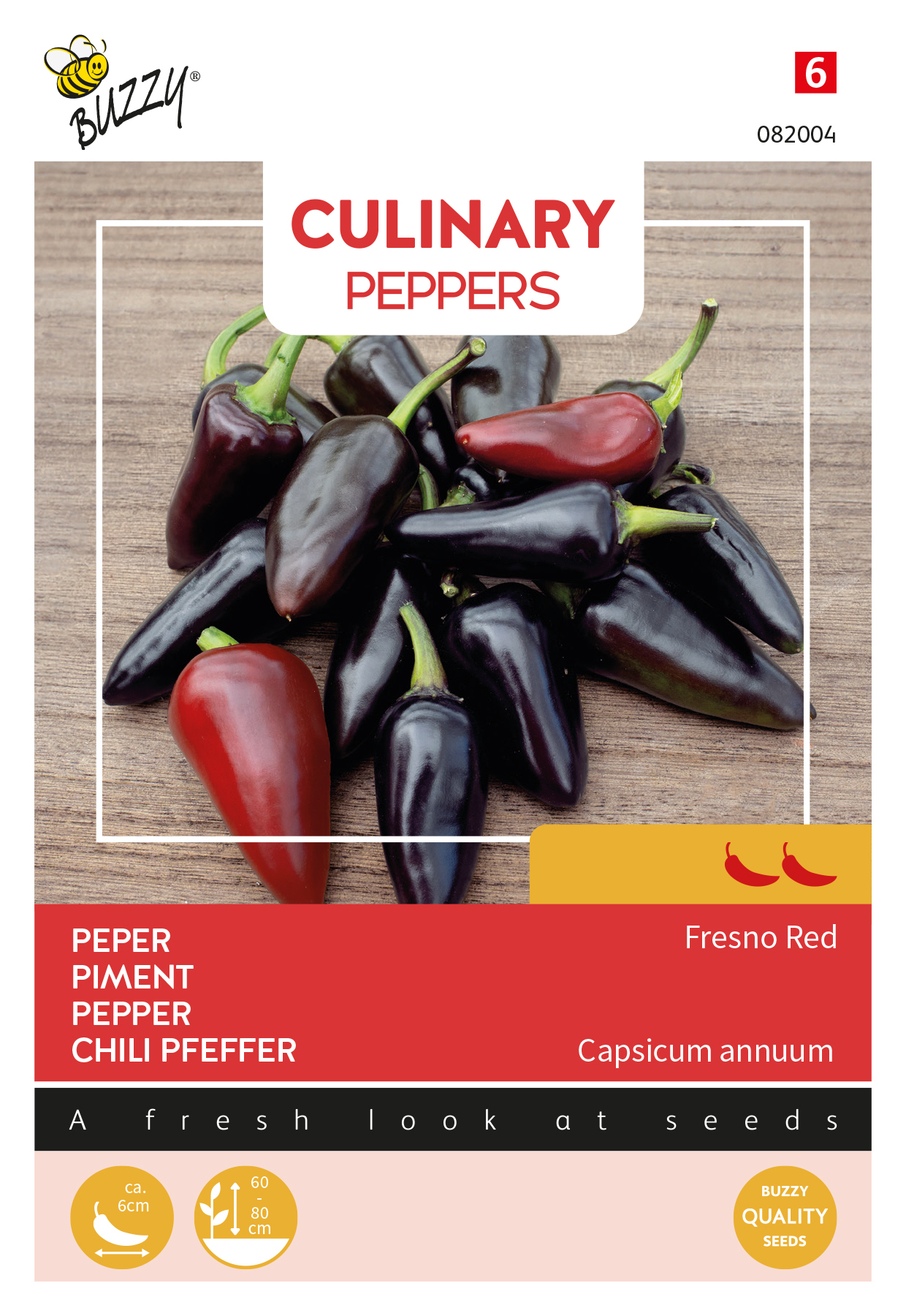 Buzzy® Culinary Peppers Fresno Red