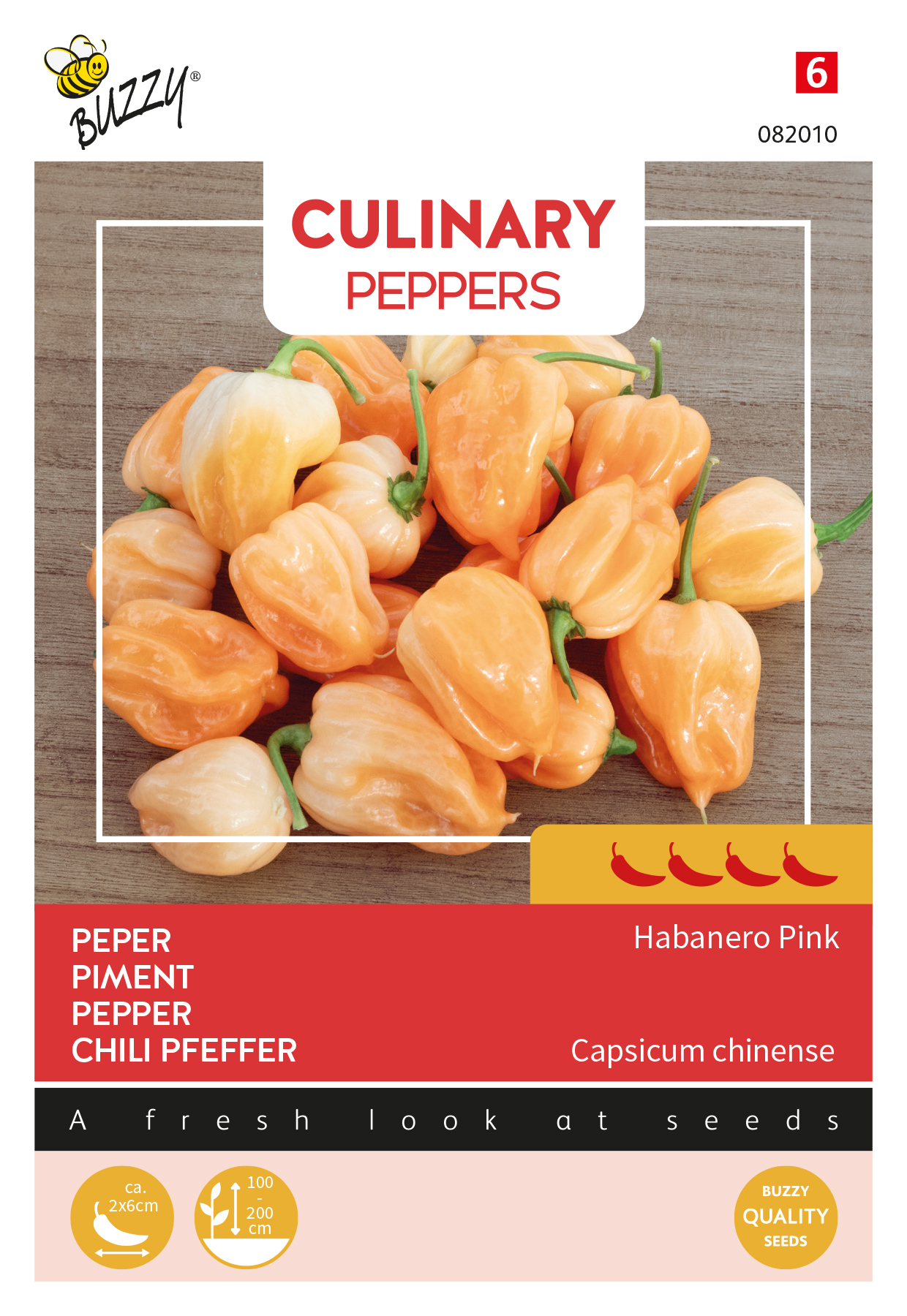 Buzzy® Culinary Peppers Habanero Pink