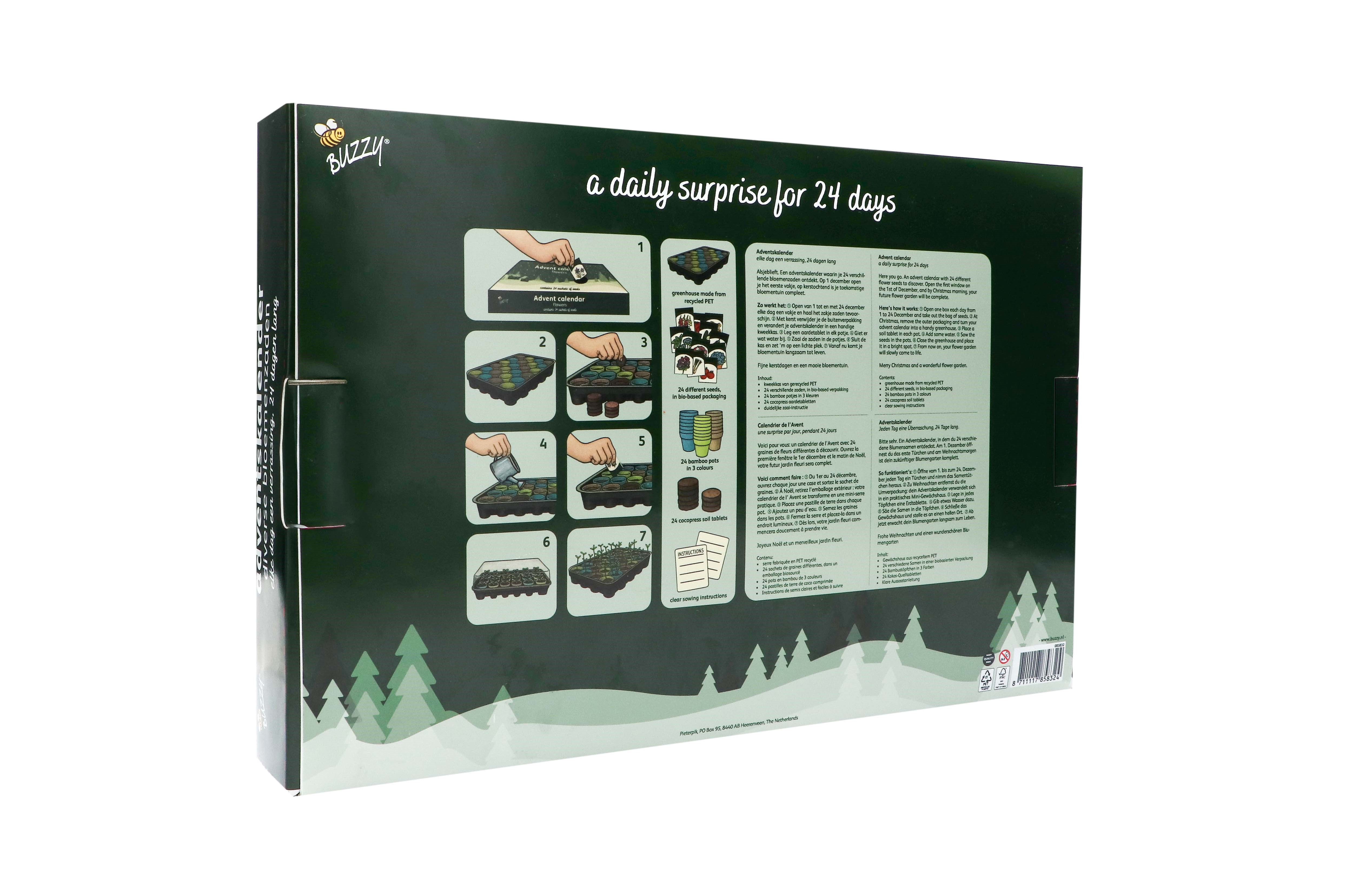 Buzzy® Advent calender flowers