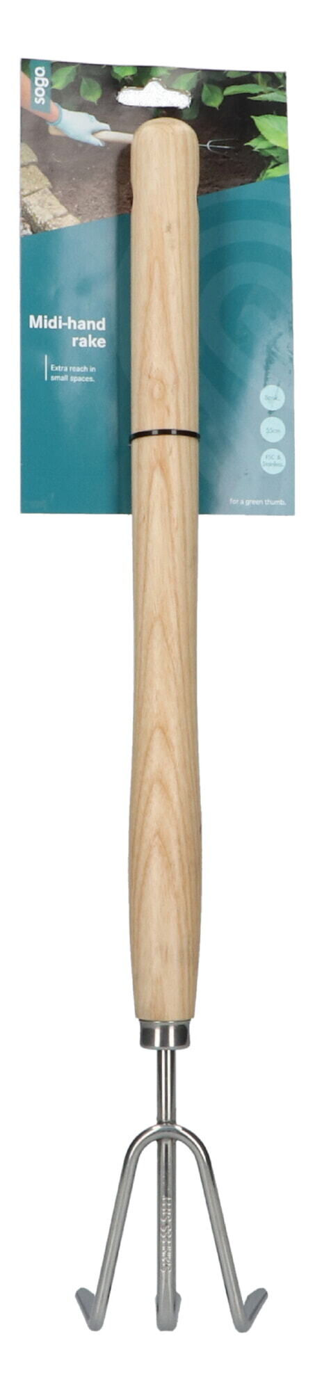SOGO Midi handhark 3-tands roestvrijstaal