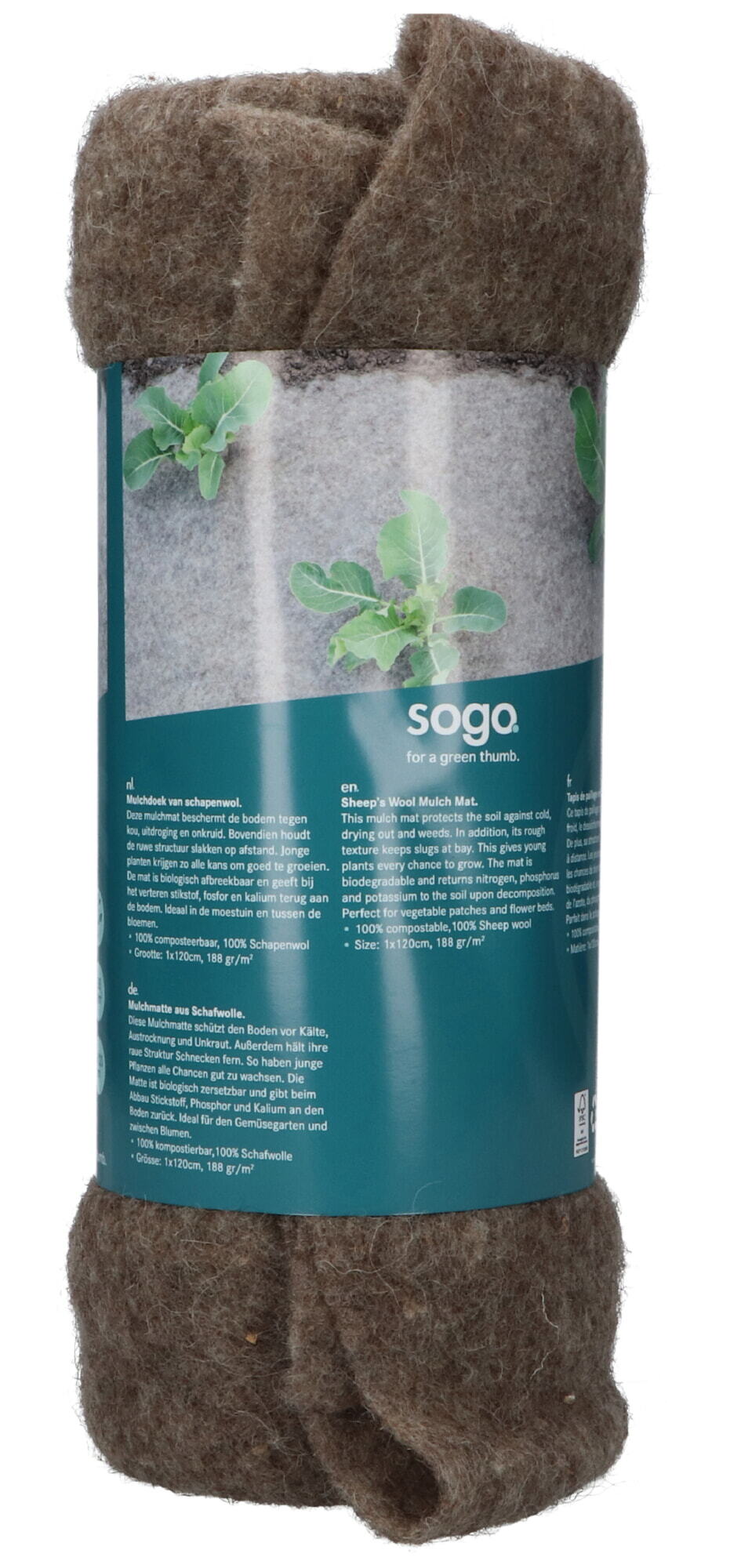 SOGO Sheep’s Wool Mulch Mat 1.2x1m