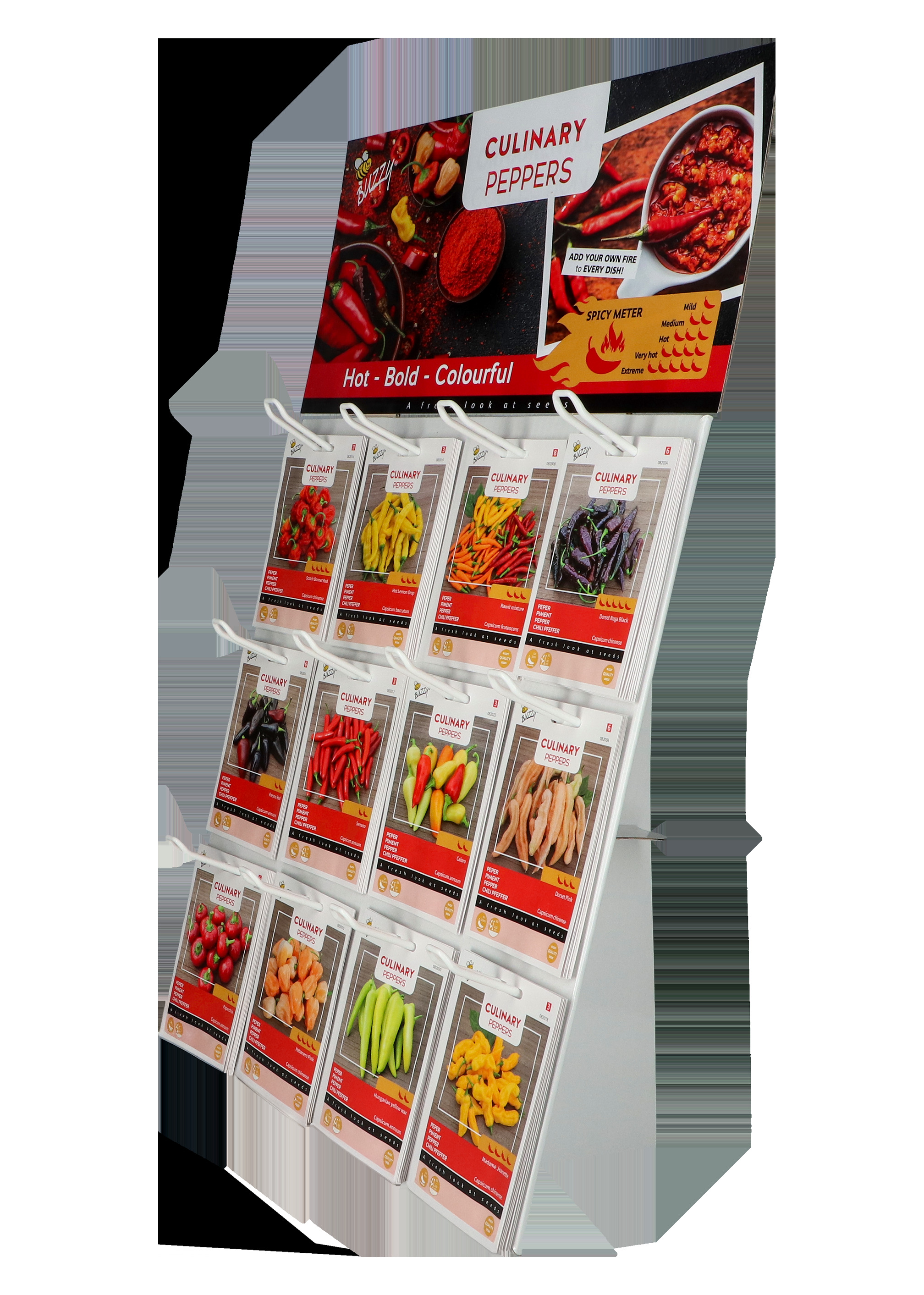 Buzzy® Display Culinary Peppers 12x15