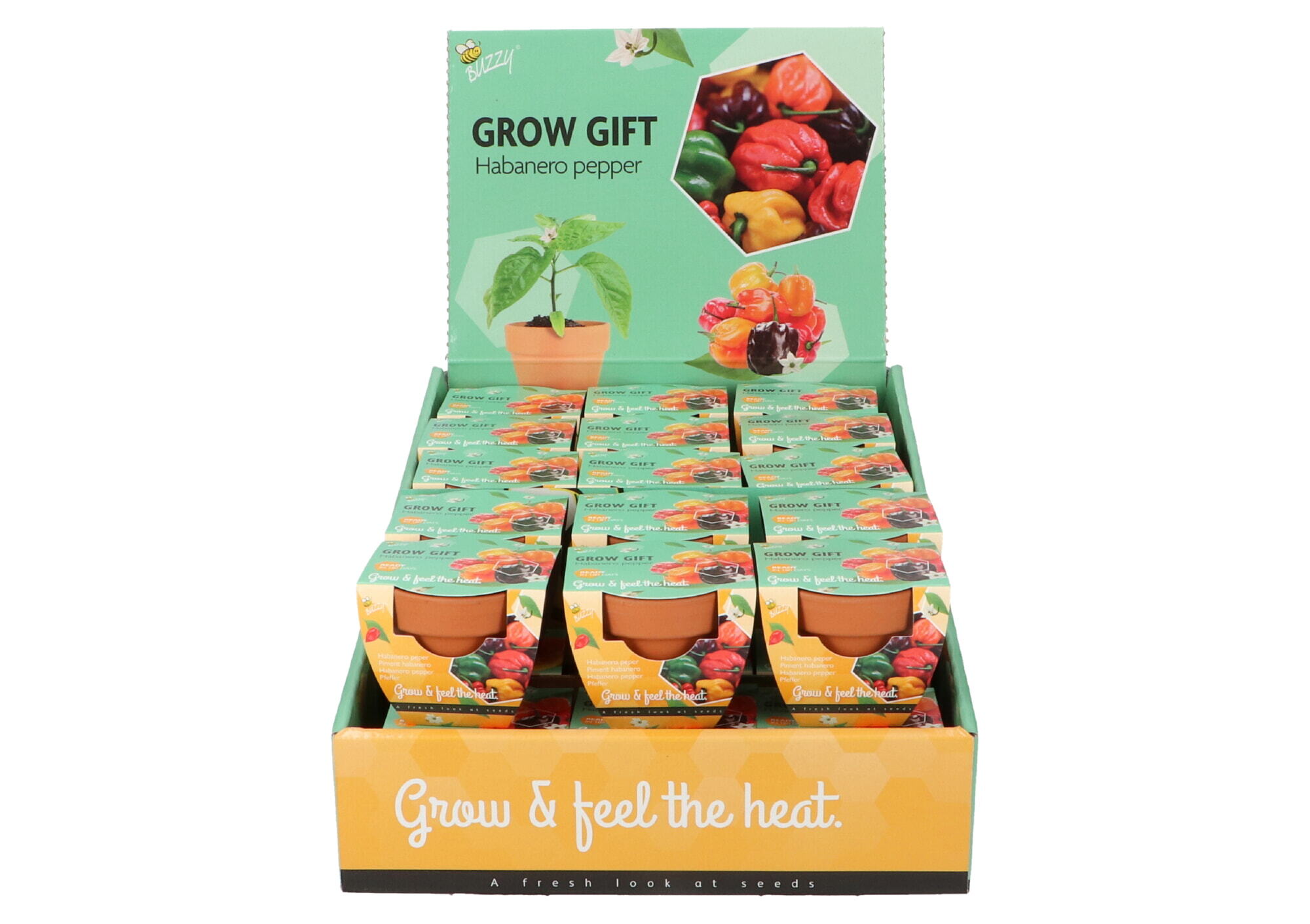 Buzzy® Grow Gifts Pepper 30st. in display