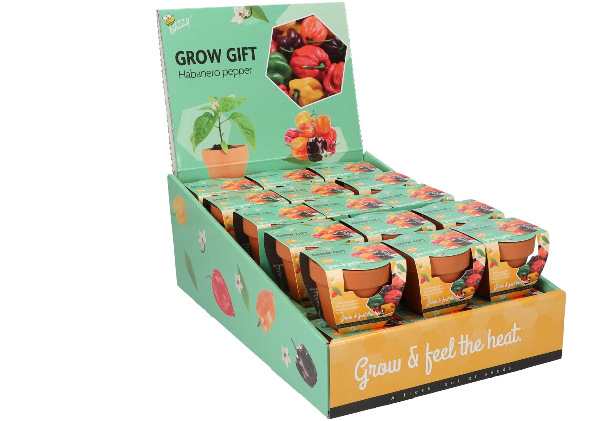Buzzy® Grow Gifts Pepper 30st. in display