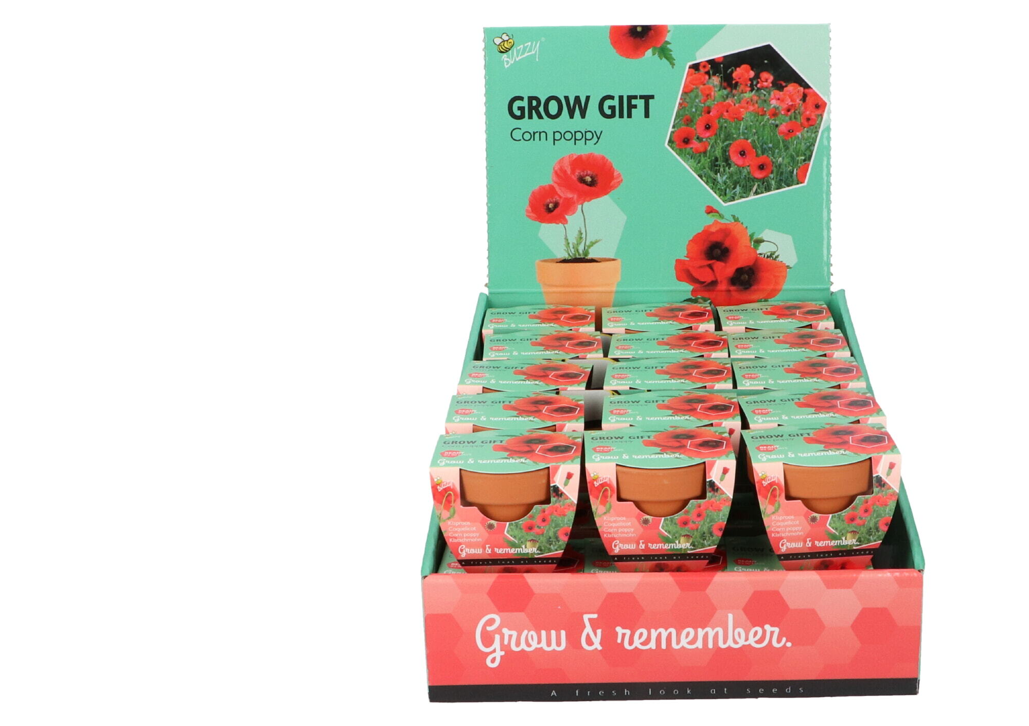 Buzzy® Grow Gifts Poppy 30st. in display