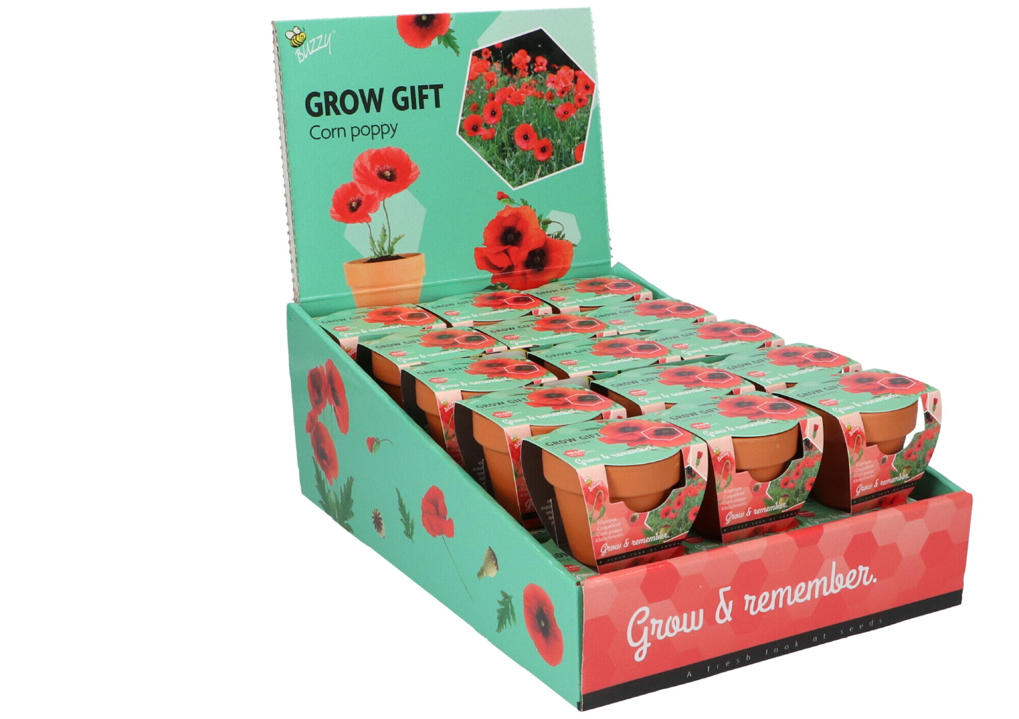 Buzzy® Grow Gifts Poppy 30st. in display