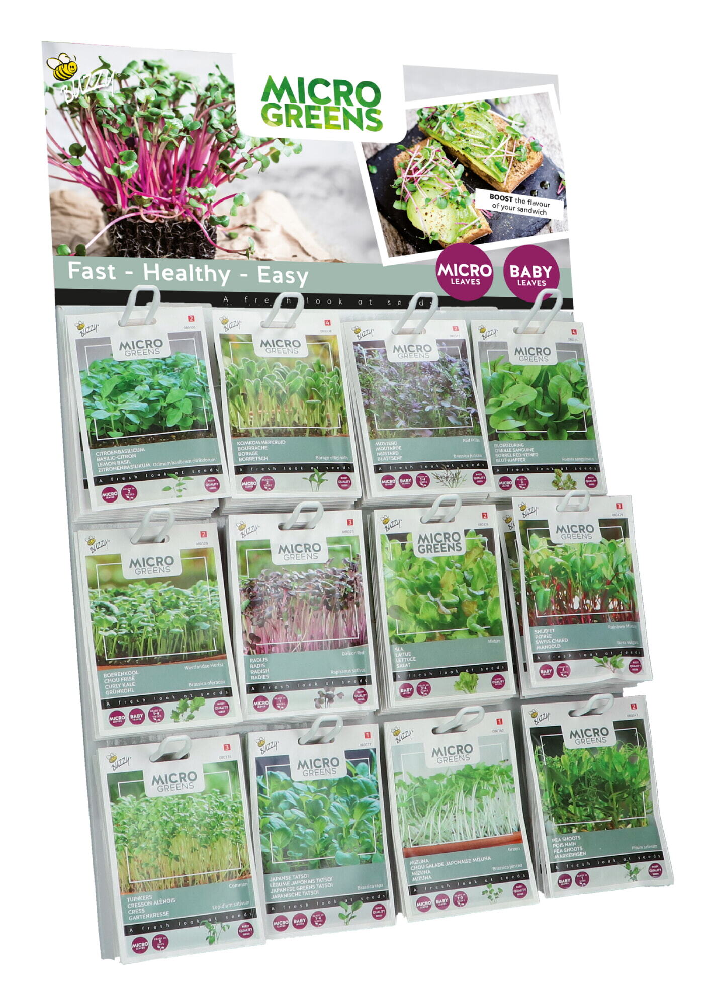 Buzzy® Display 12x Microgreens