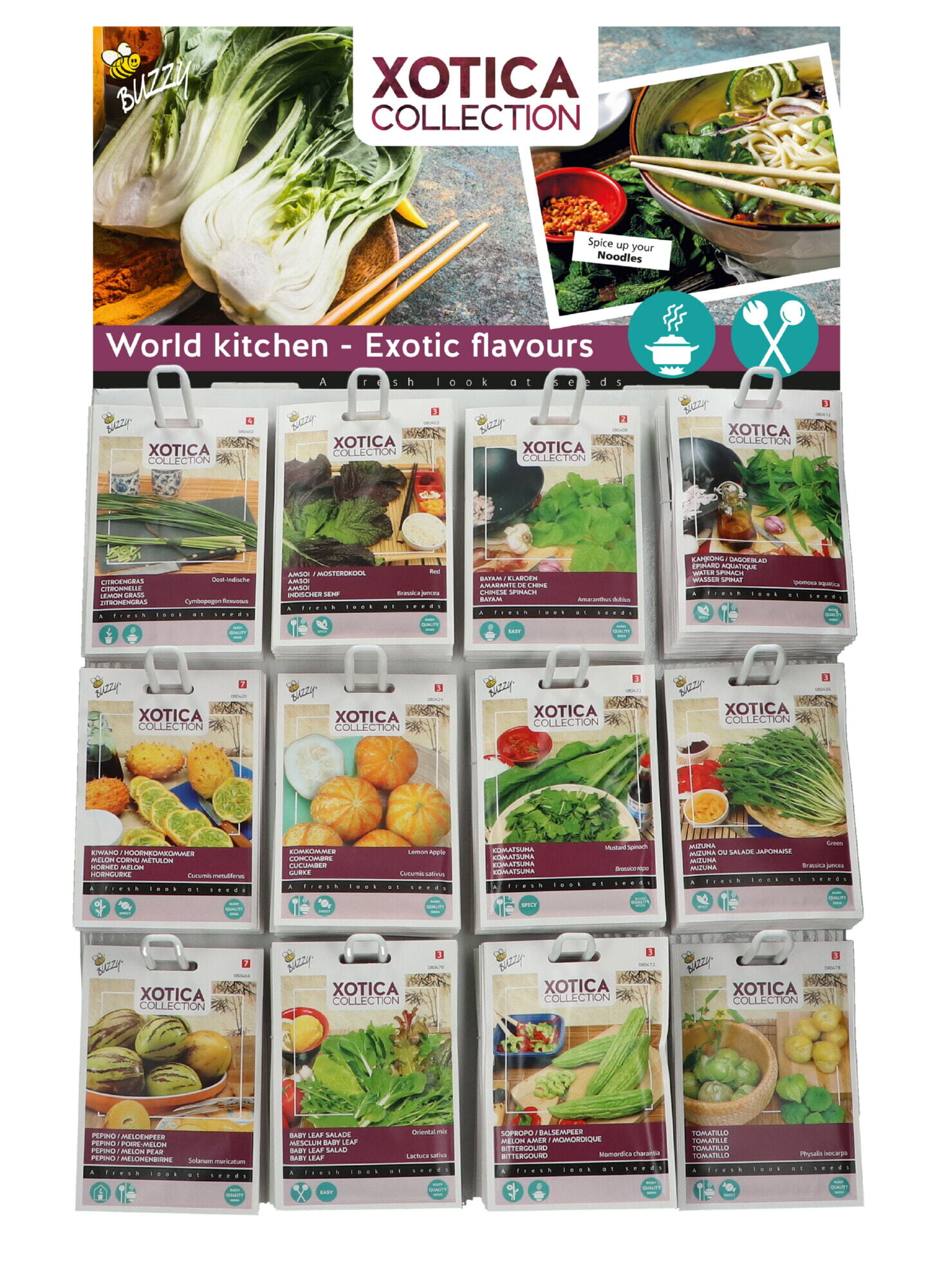 Display 1 Buzzy® Xotica 12x10