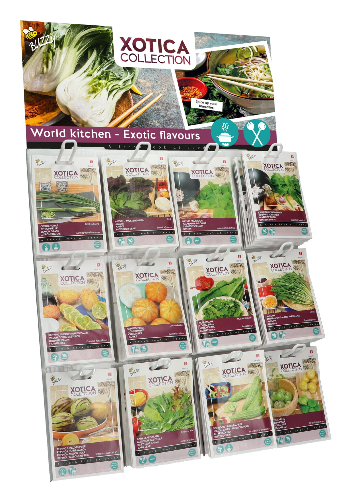 Display 1 Buzzy® Xotica 12x10