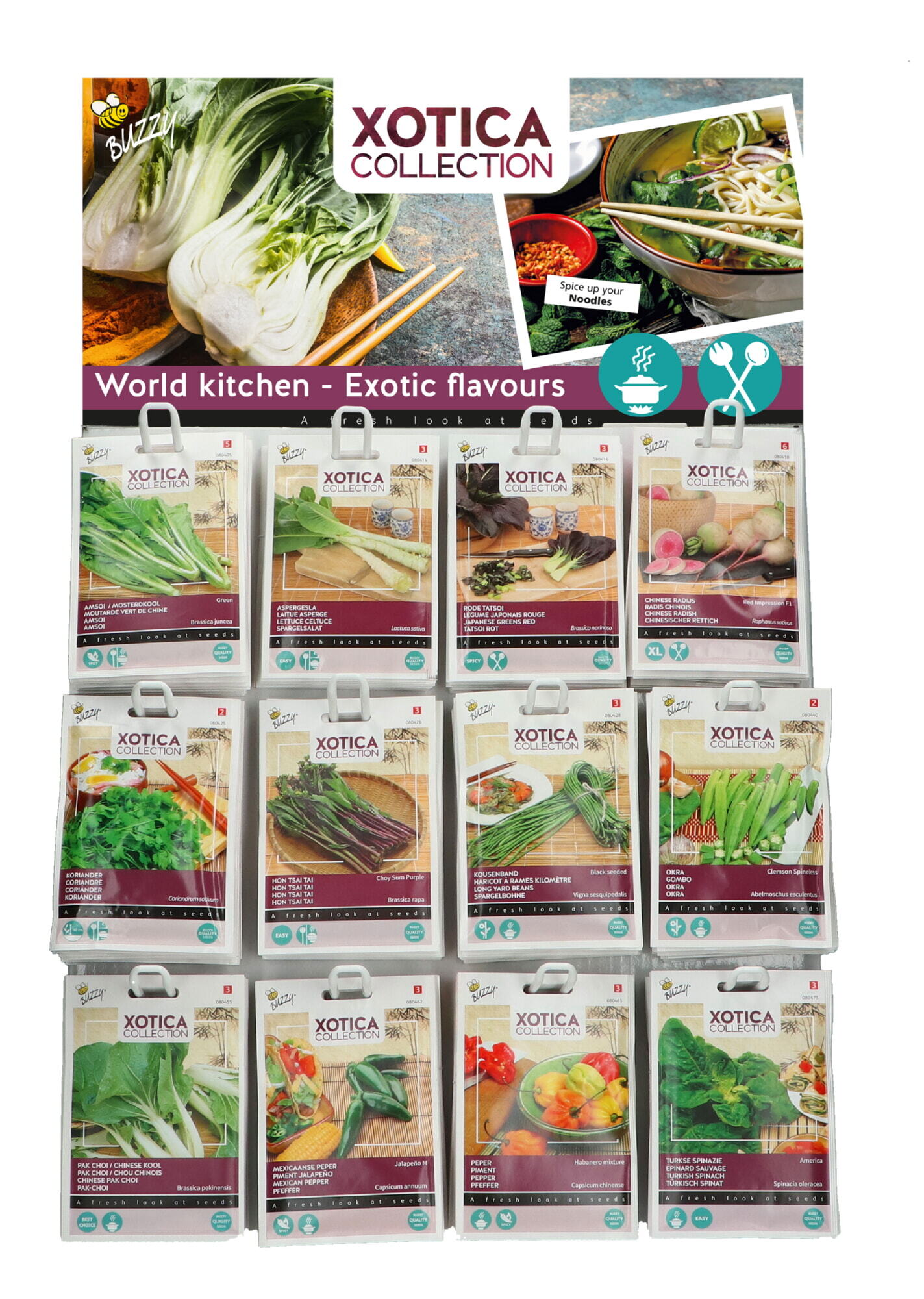 Display 2 Buzzy® Xotica 12x10