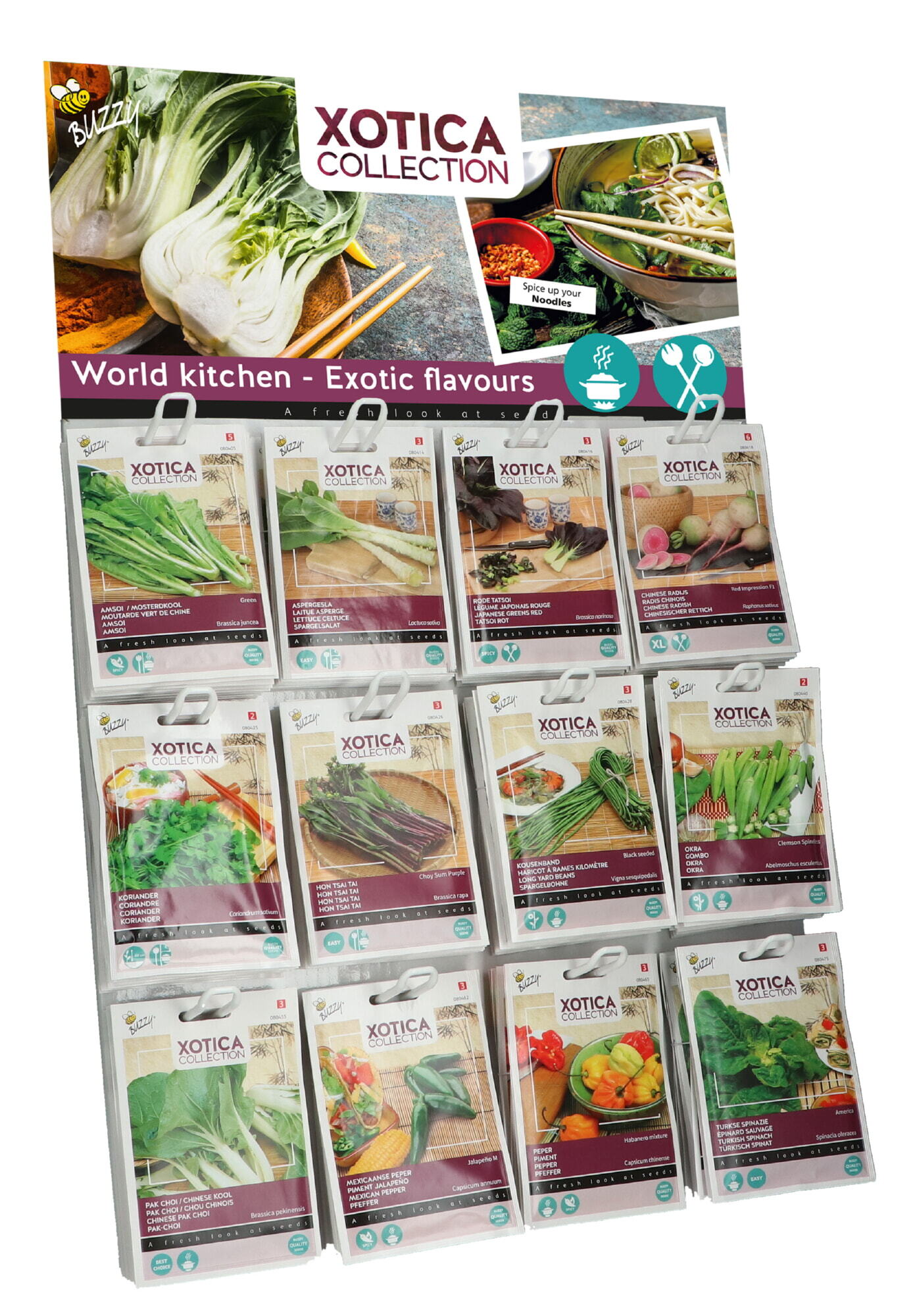 Display 2 Buzzy® Xotica 12x10