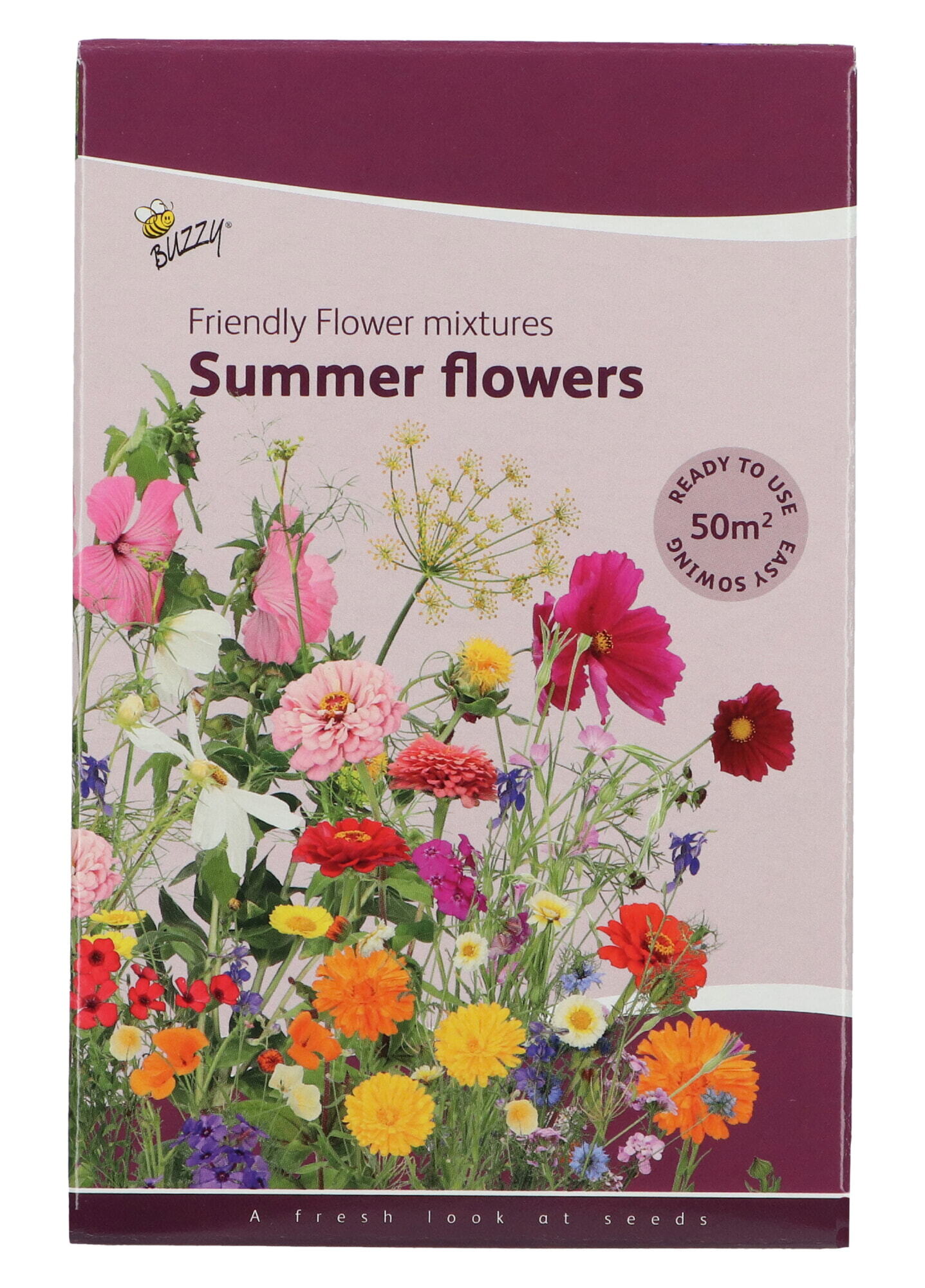 Buzzy® Strooidoosje Friendly Flowers Zomerbloemen 50m²
