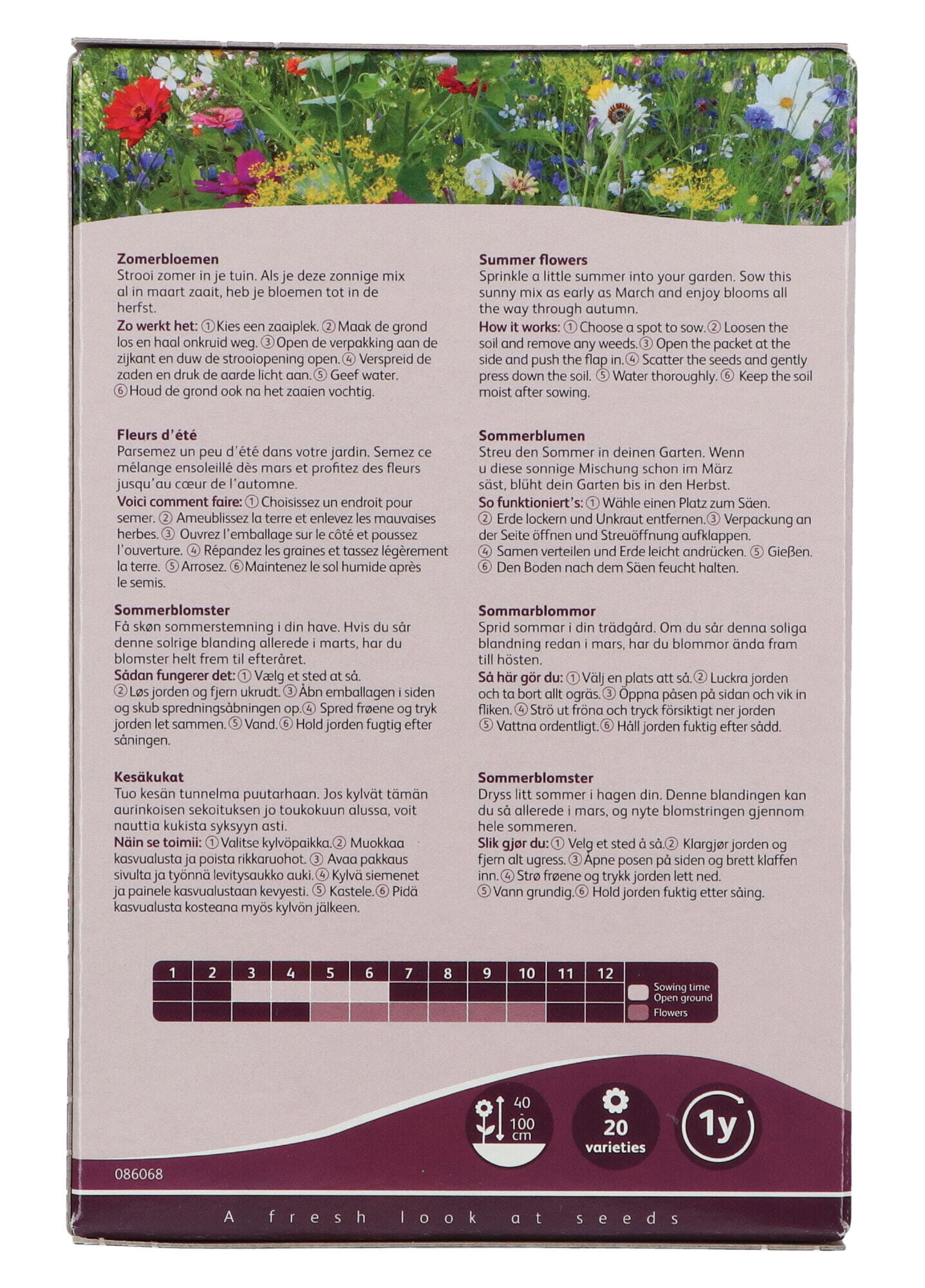 Buzzy® Strooidoosje Friendly Flowers Zomerbloemen 50m²