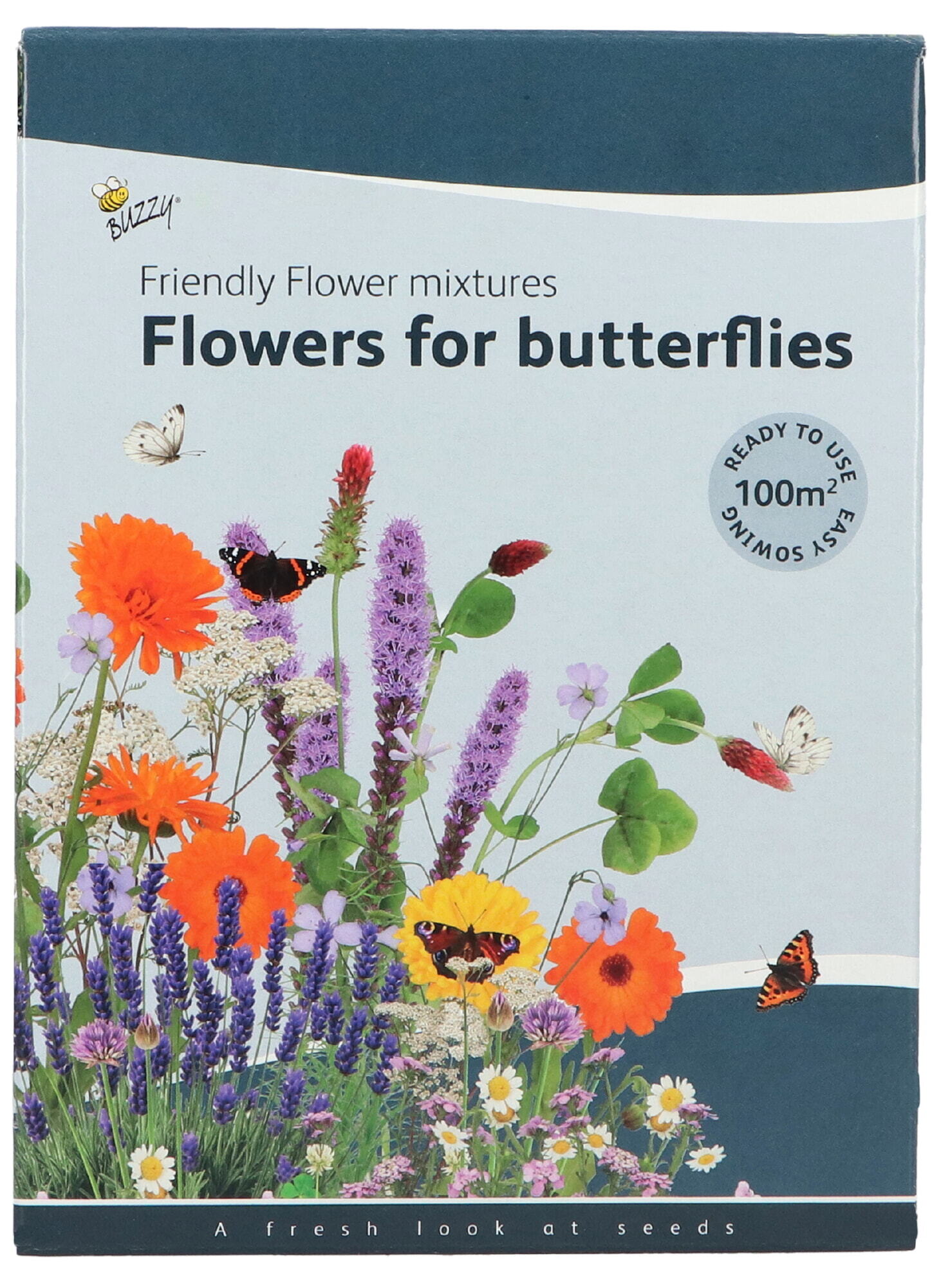 Buzzy® Strooidoosje Friendly Flowers Vlinders Laag 100m²