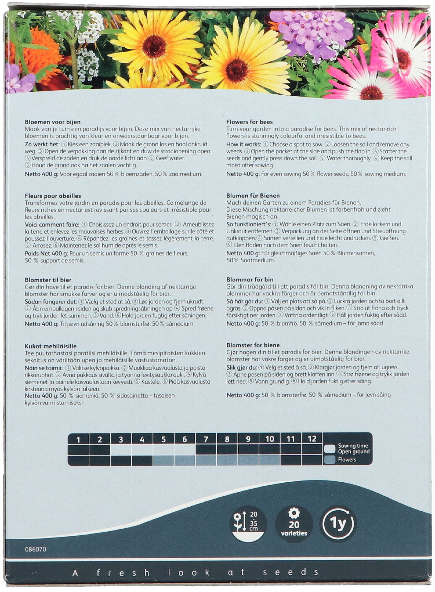 Buzzy® Friendly Flowers for bees 100m²