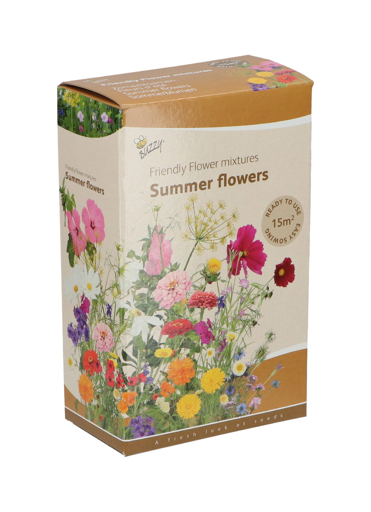 Buzzy® Strooidoosje Friendly Flowers Zomerbloemen 15m²