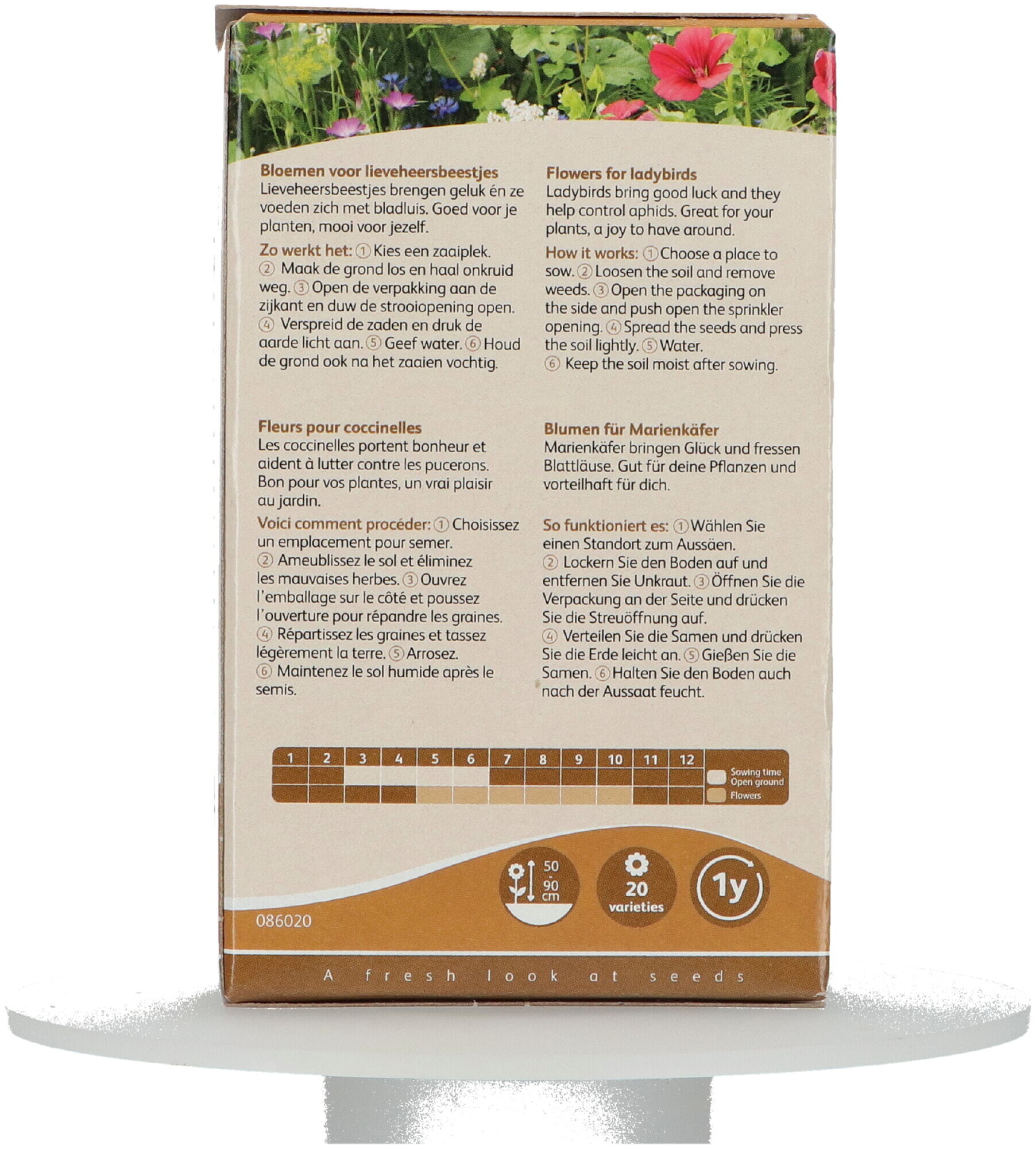 Buzzy® Strooidoosje Friendly Flowers Lieveheersbeestje15m