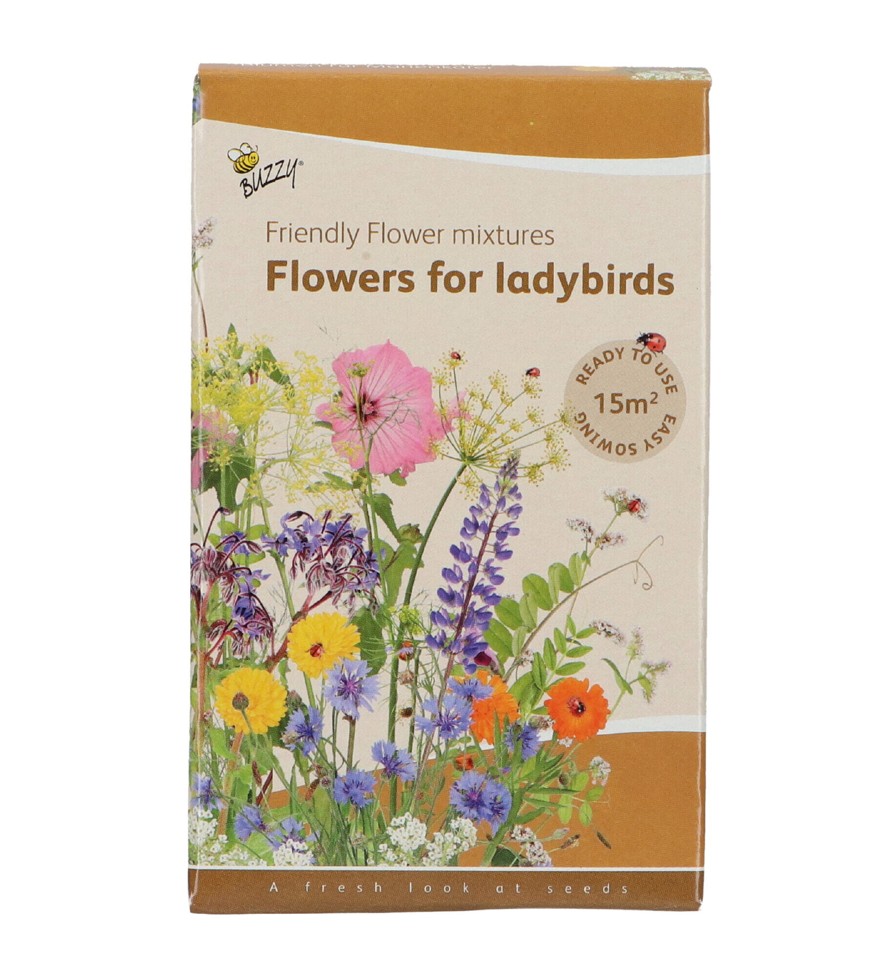 Buzzy® Strooidoosje Friendly Flowers Lieveheersbeestje15m