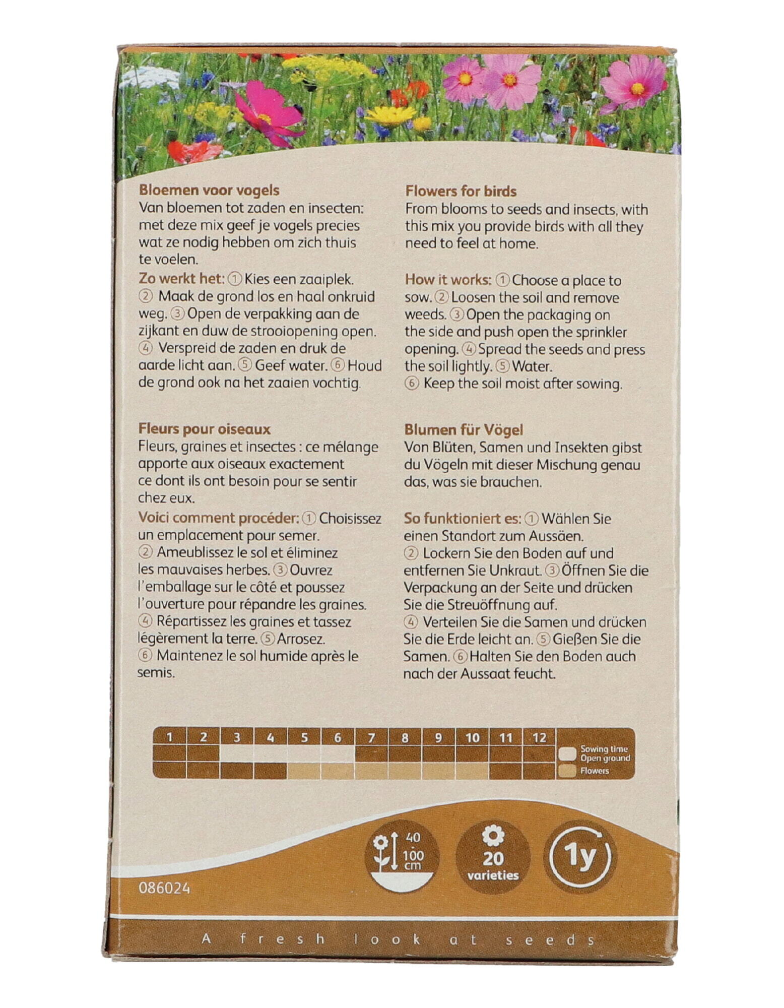 Buzzy® Friendly Flowers for birds 15m²