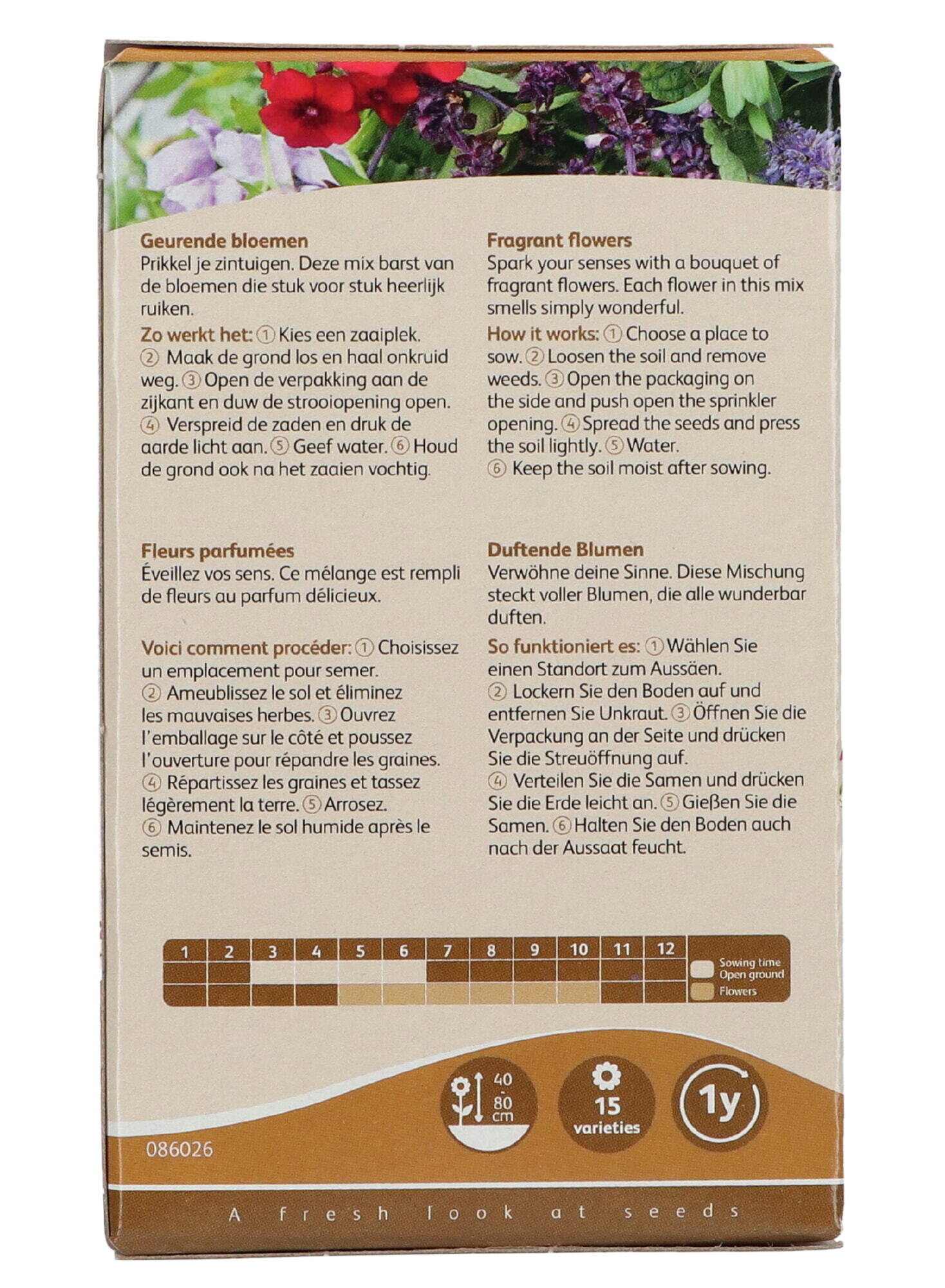 Buzzy® Friendly Flowers Fragrant 15m²