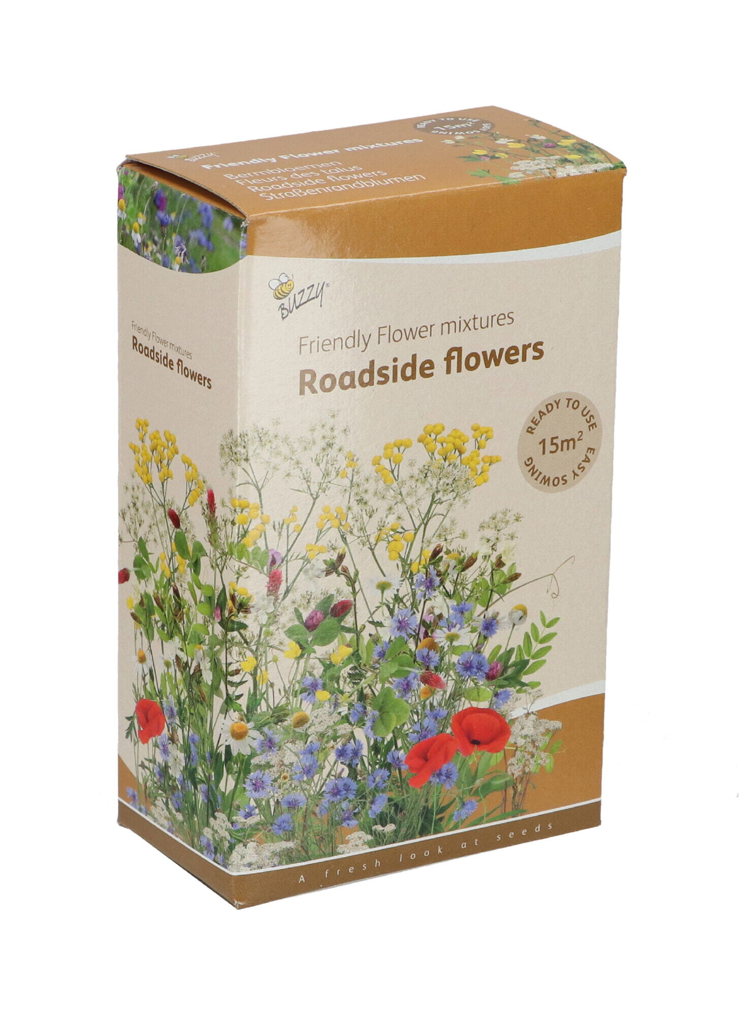 Buzzy® Strooidoosje Friendly Fl. Bermbloemenmengsel 15m²